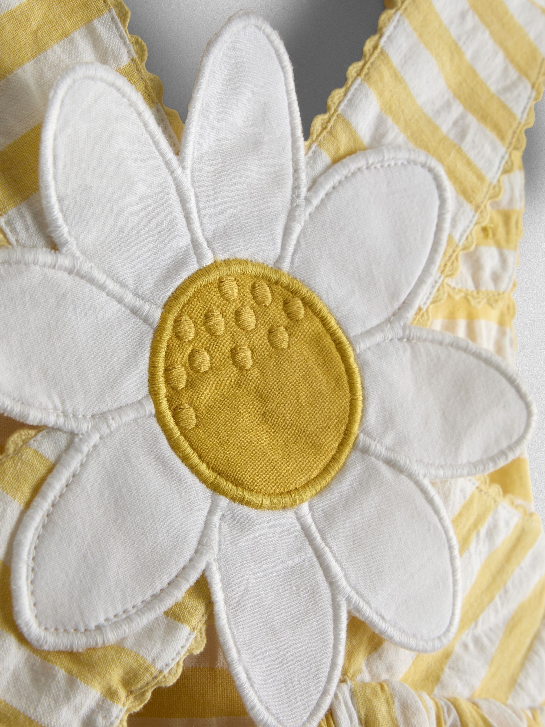 Yellow Cross Back Applique Sun Dress - Image 3 of 4