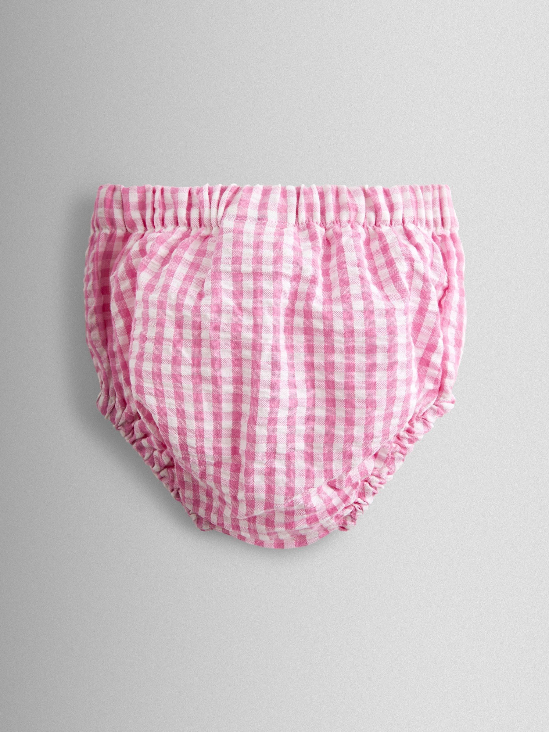 Pink Gingham Nautical Embroidered Sailor Baby Dress - Image 5 of 7
