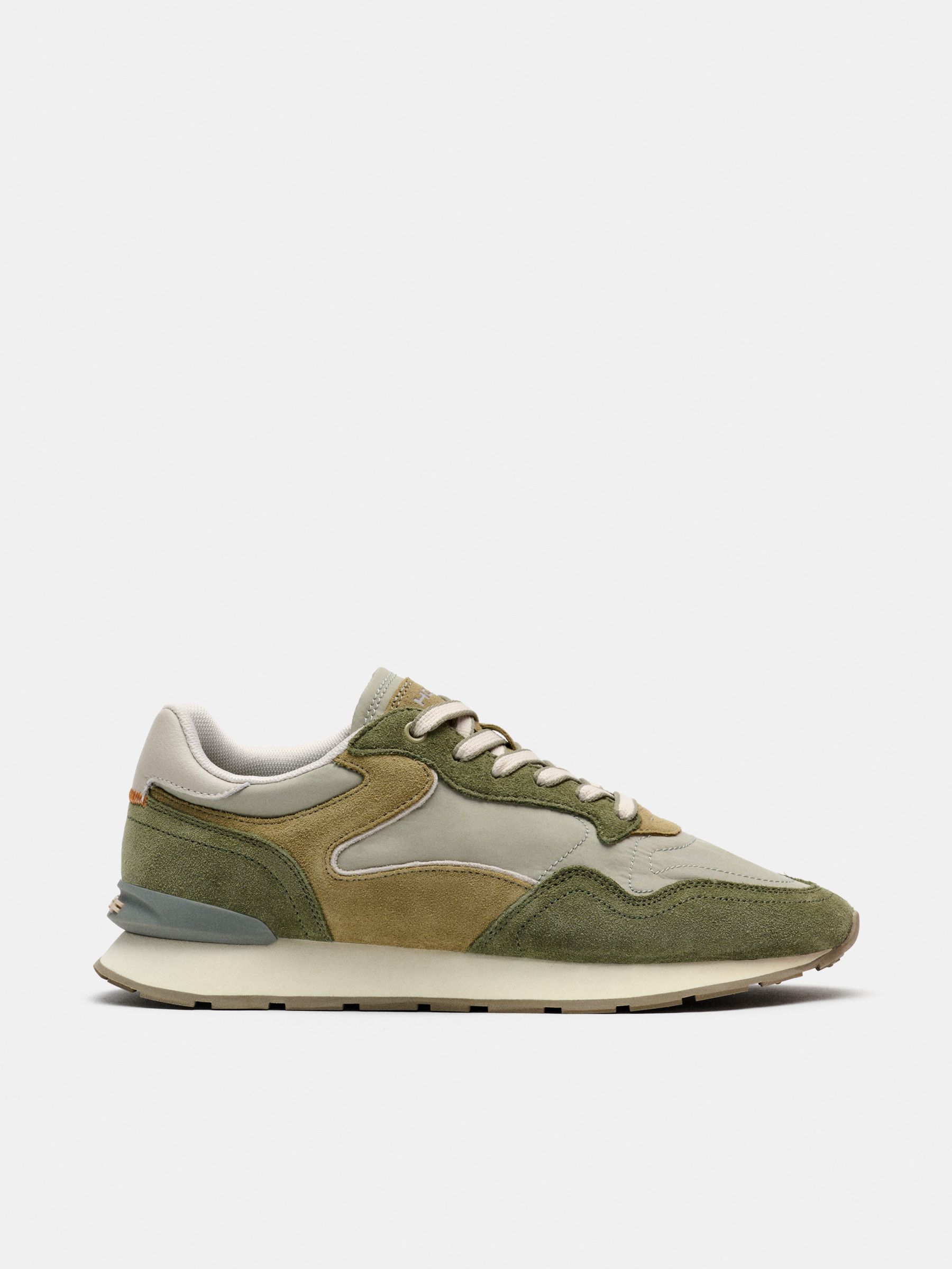 Khaki Green Hoff City Trainers - Image 1 of 7