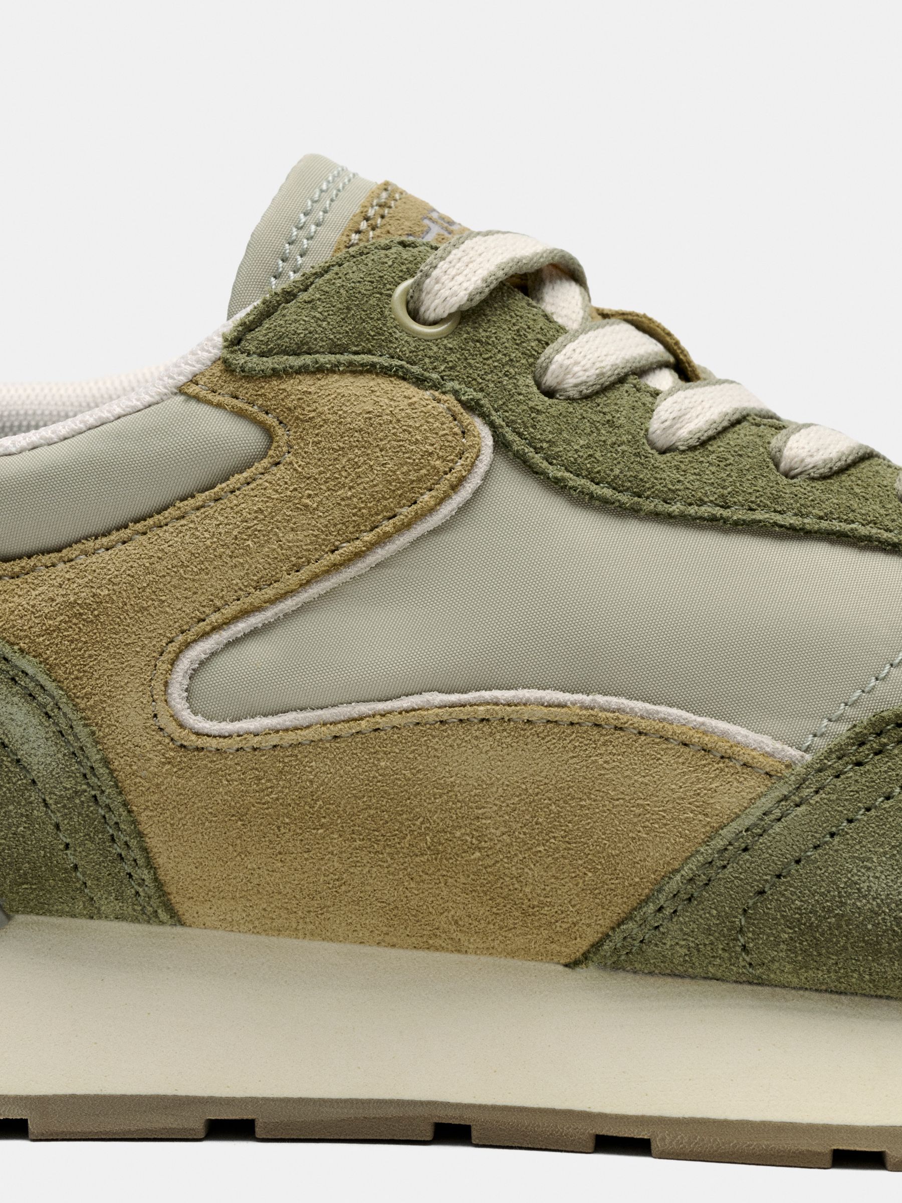 Khaki Green Hoff City Trainers - Image 3 of 7