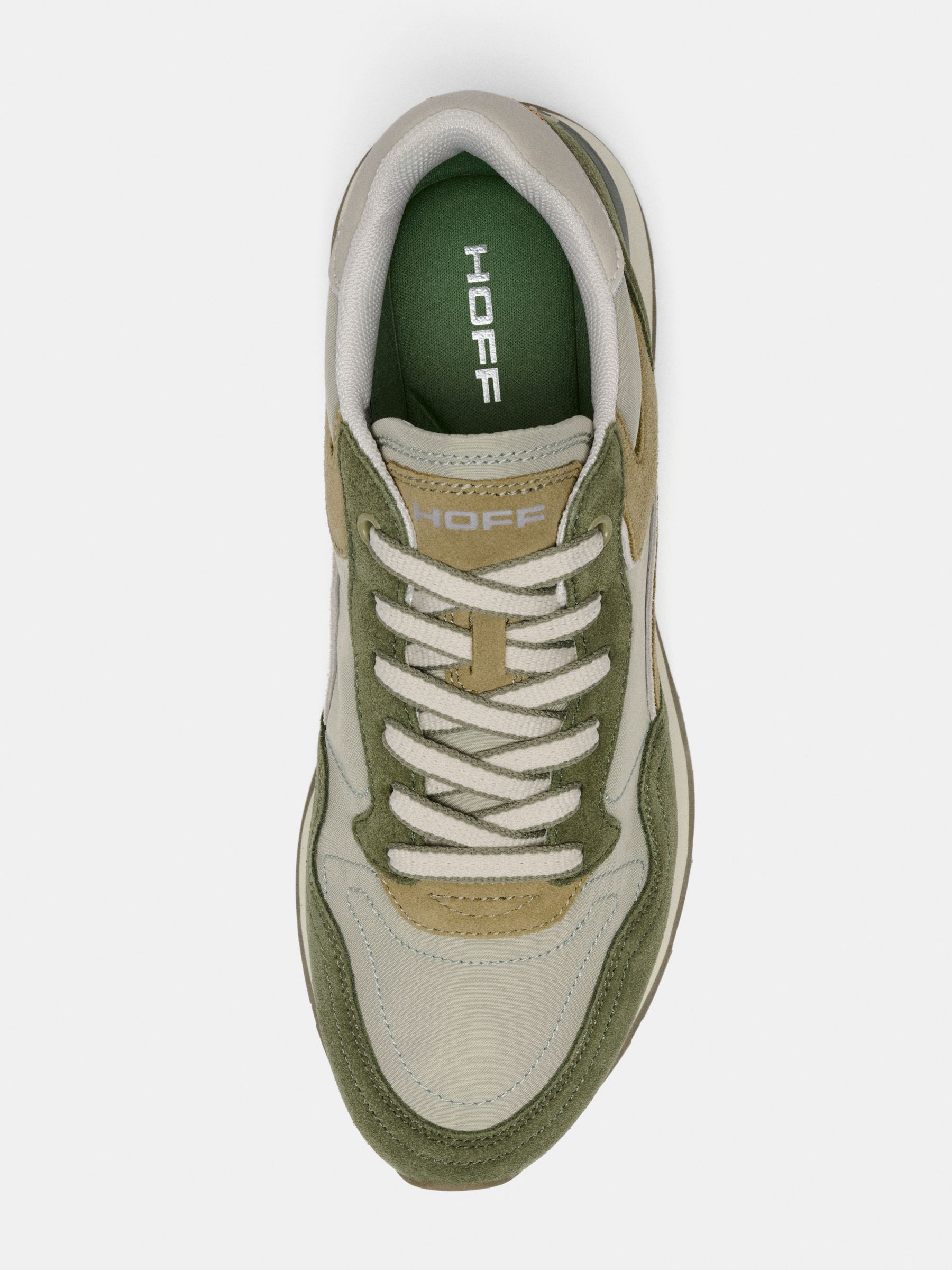 Khaki Green Hoff City Trainers - Image 6 of 7