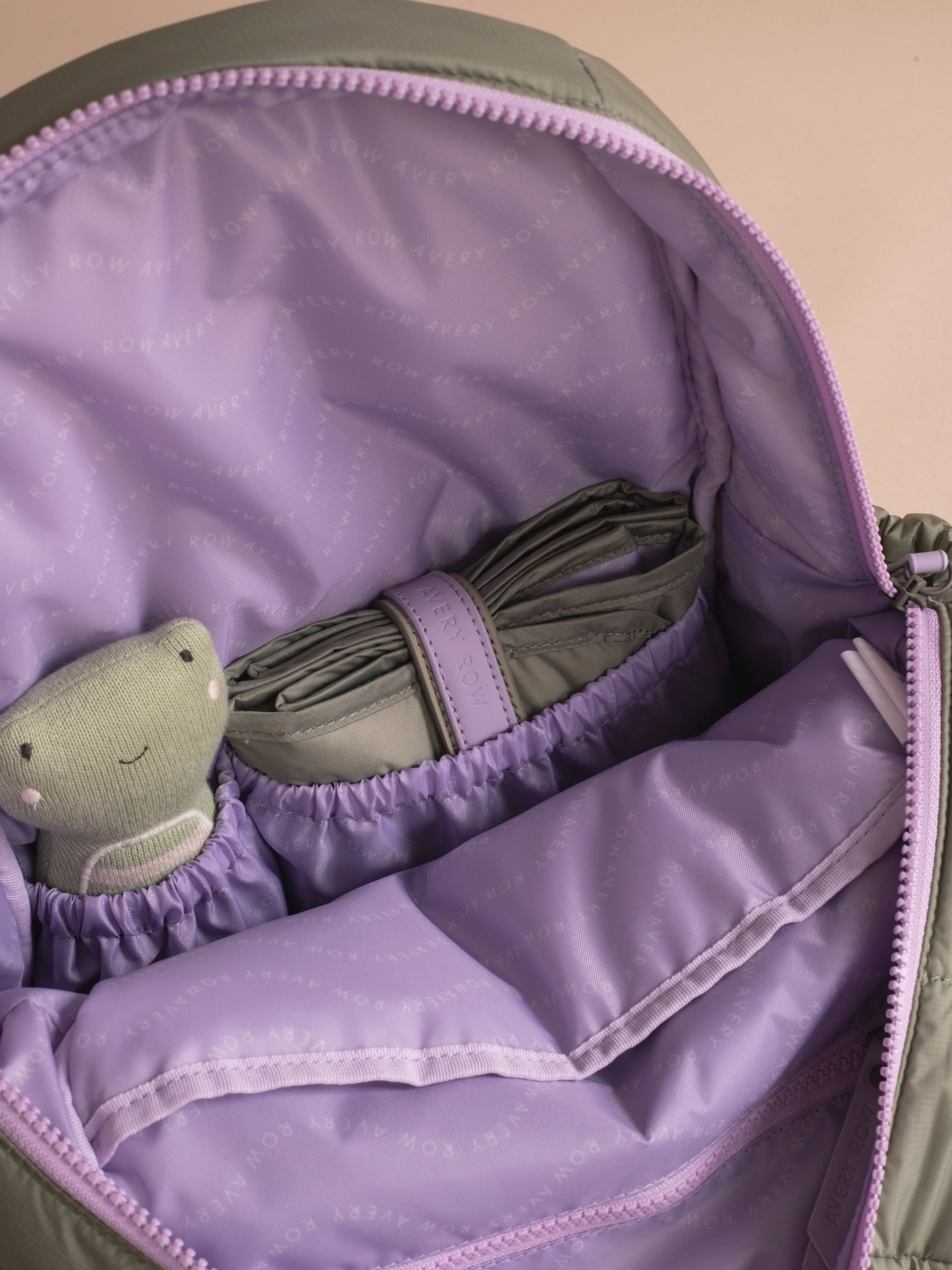 Olive Green Changing Backpack - Image 5 of 6