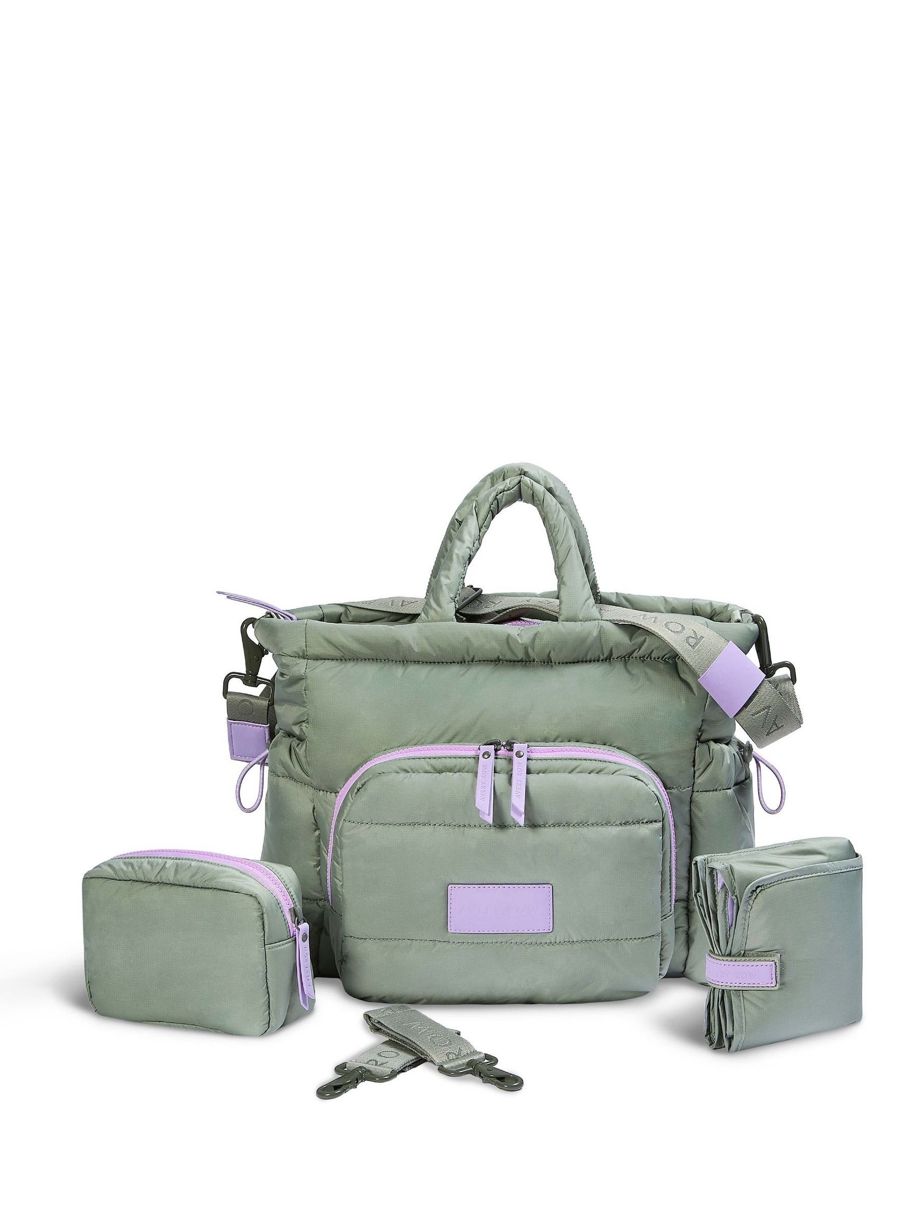 Olive Green Changing Tote Bag - Image 1 of 6 Olive Green Changing Tote Bag - Image 1 of 6