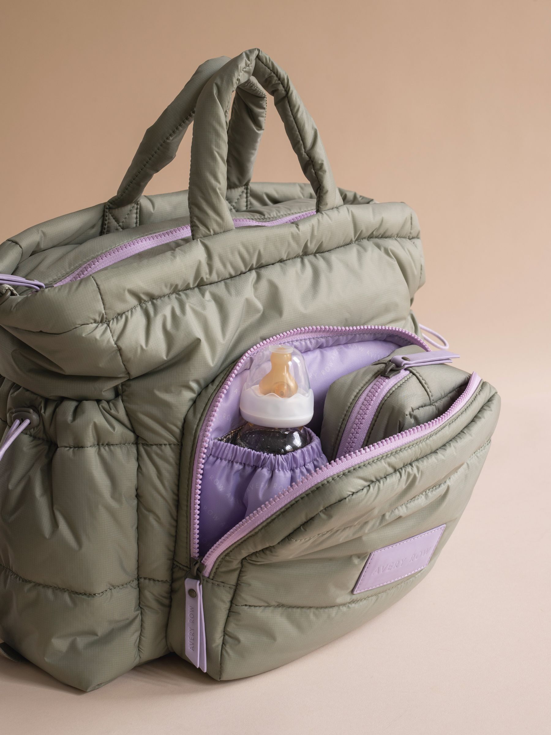 Olive Green Changing Tote Bag - Image 3 of 6