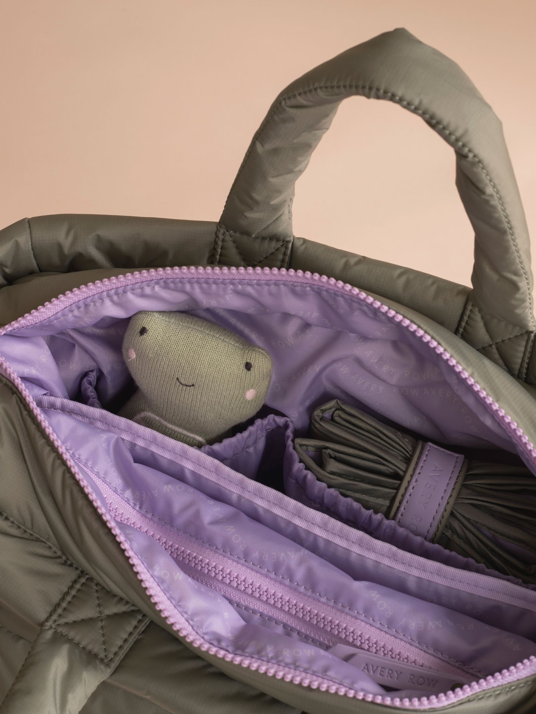 Olive Green Changing Tote Bag - Image 4 of 6