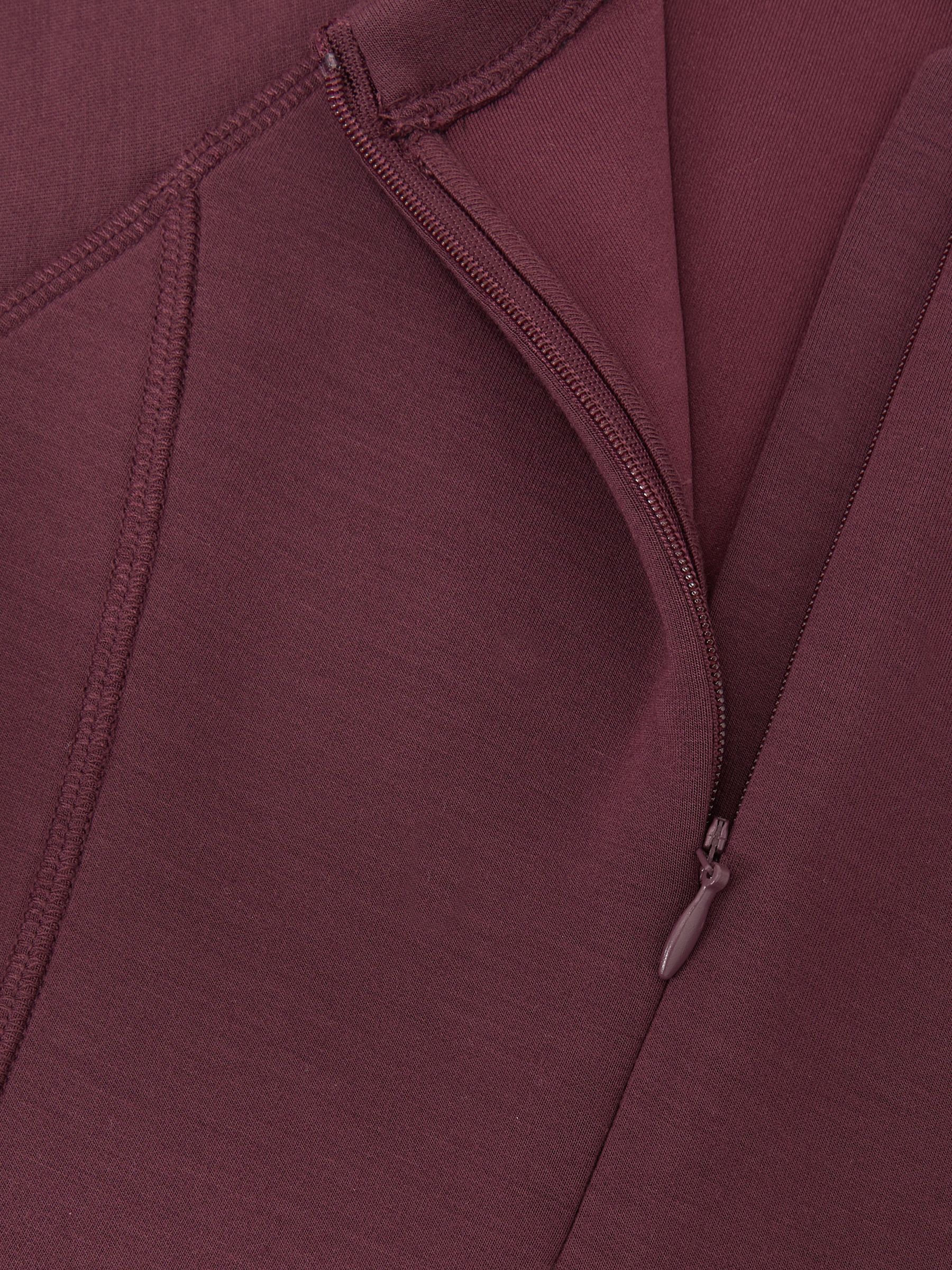 Premium Interlock-Jersey Dress in Burgundy - Bild 4 von 4