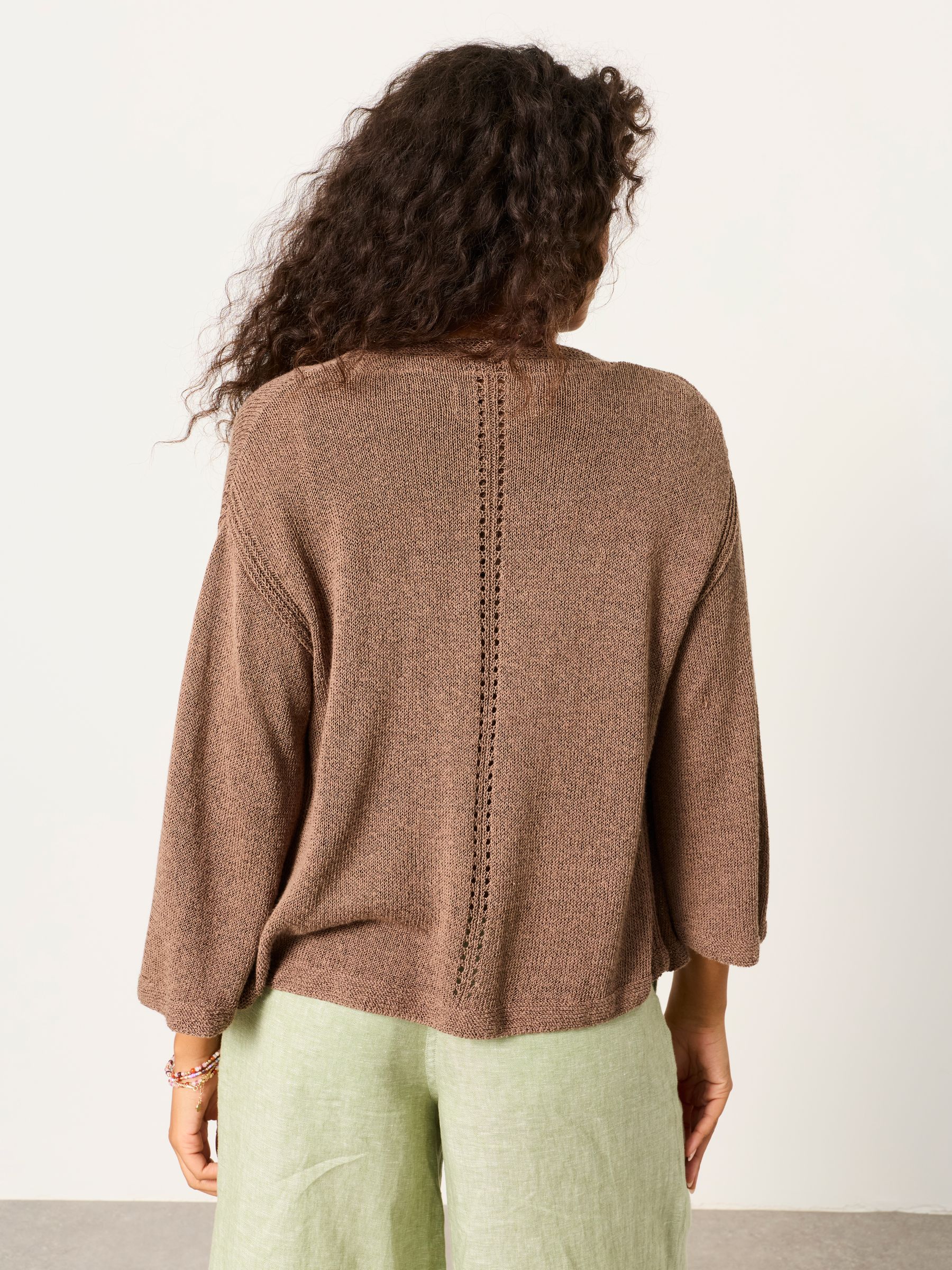 Bree Brown Knitted Cardigan - Image 2 of 6