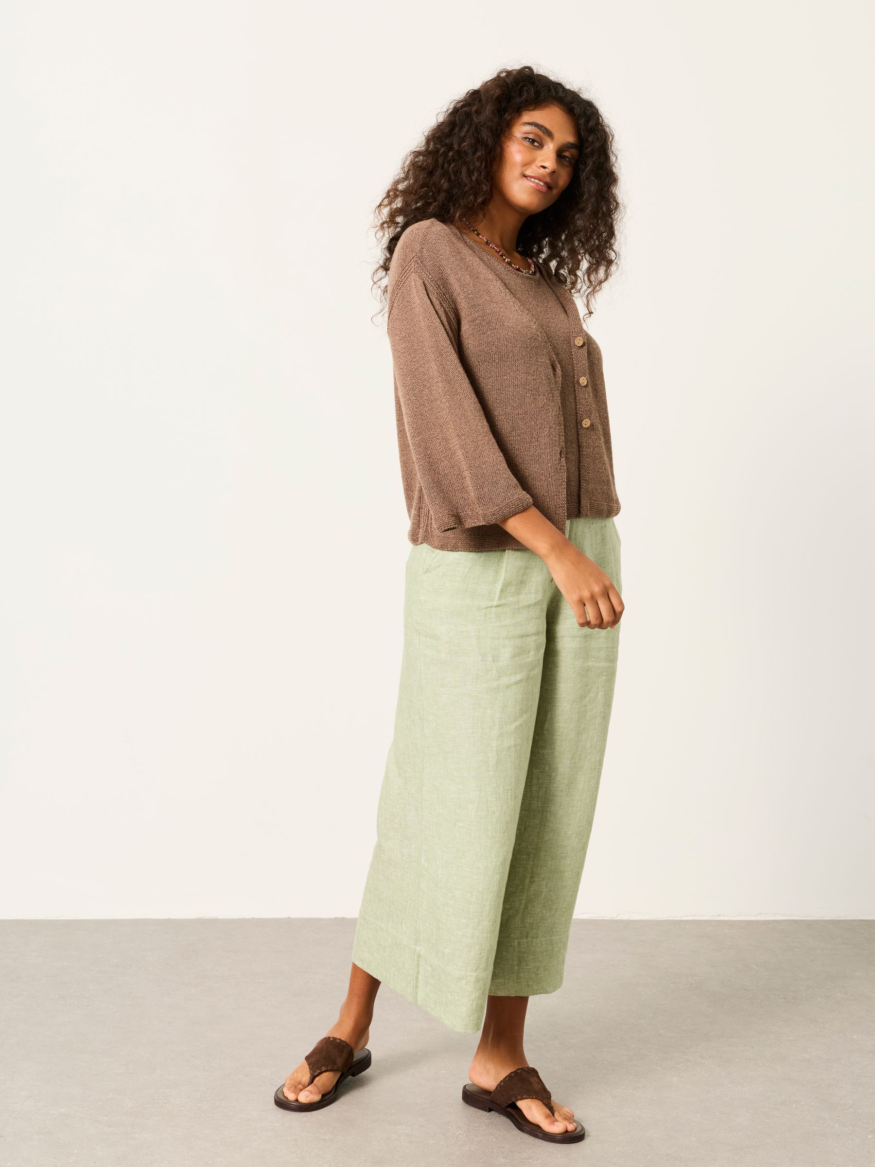 Bree Brown Knitted Cardigan - Image 5 of 6