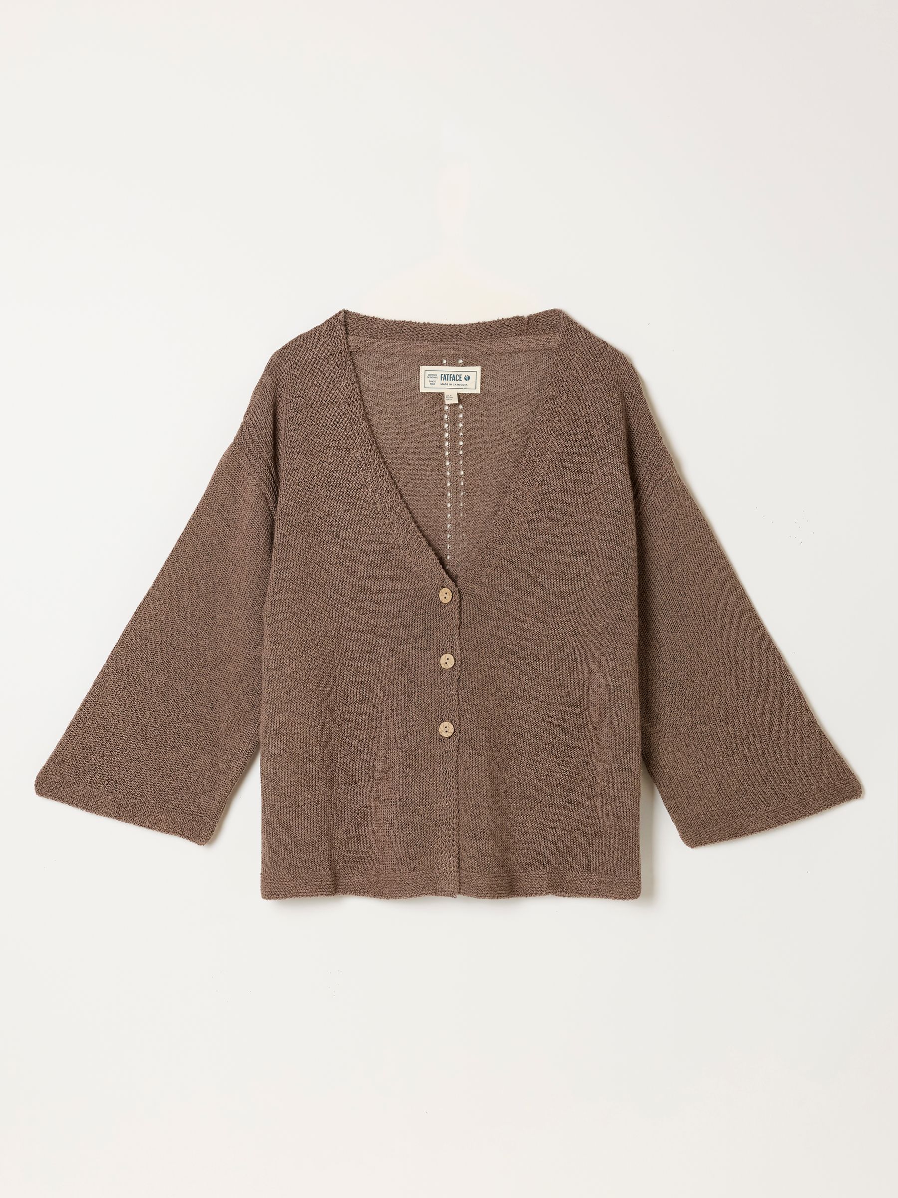 Bree Brown Knitted Cardigan - Image 6 of 6