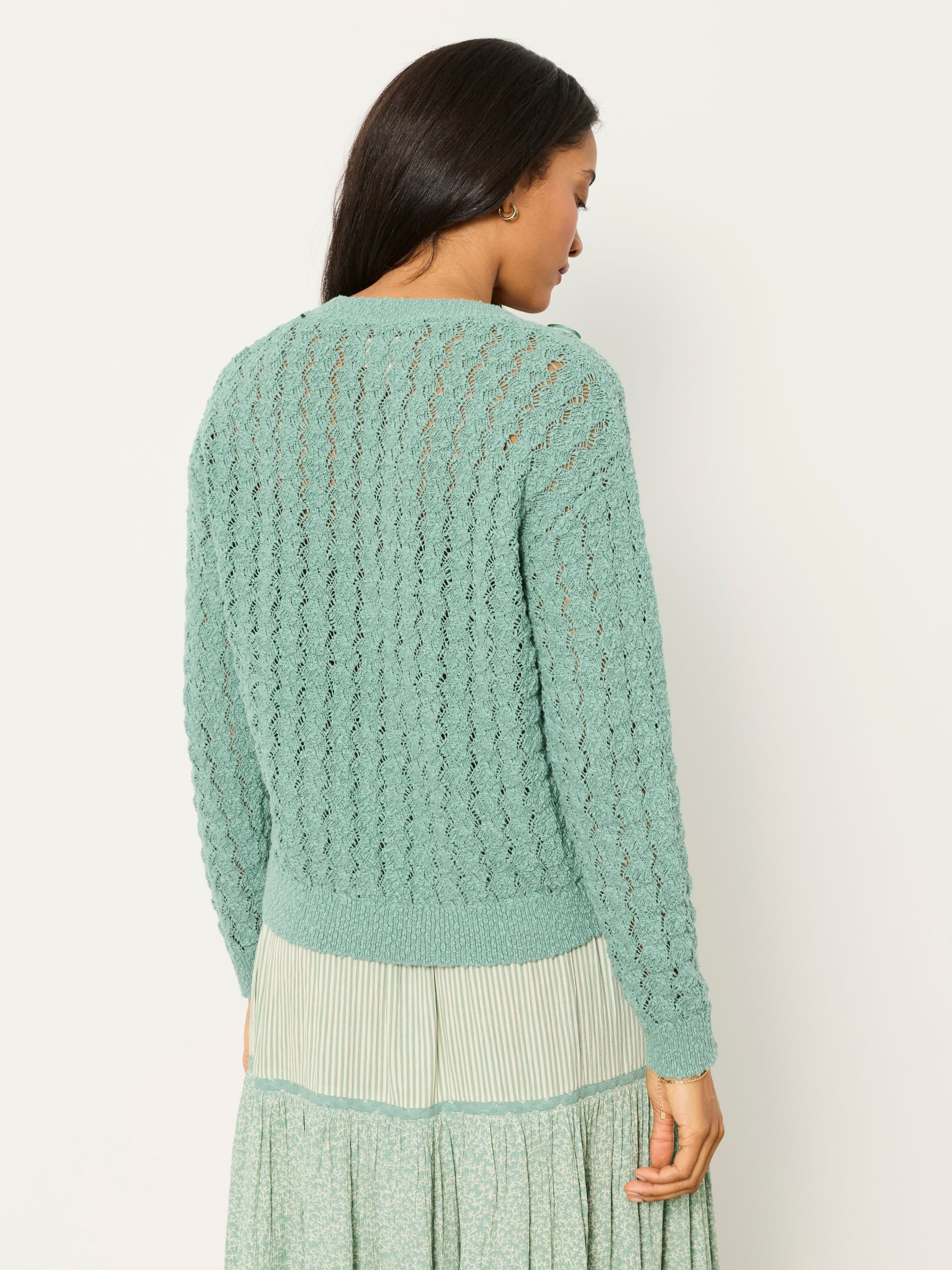 Winnie Green Knitted Cardigan - Image 2 of 6
