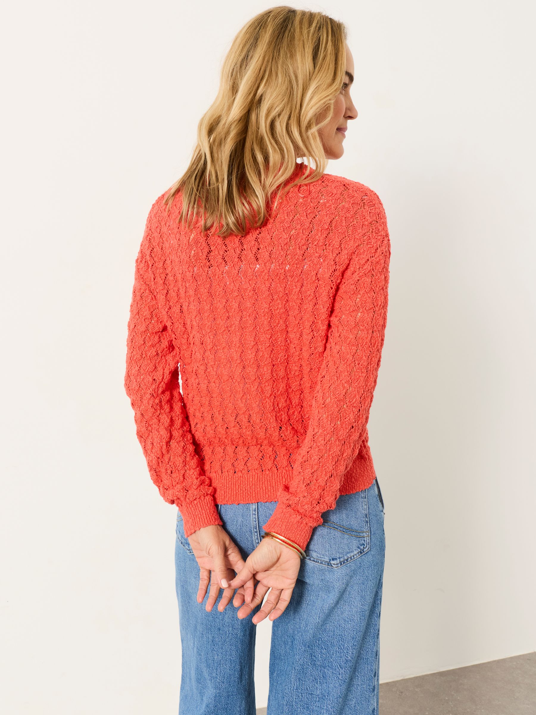 Winnie Red Knitted Cardigan - Image 3 of 5