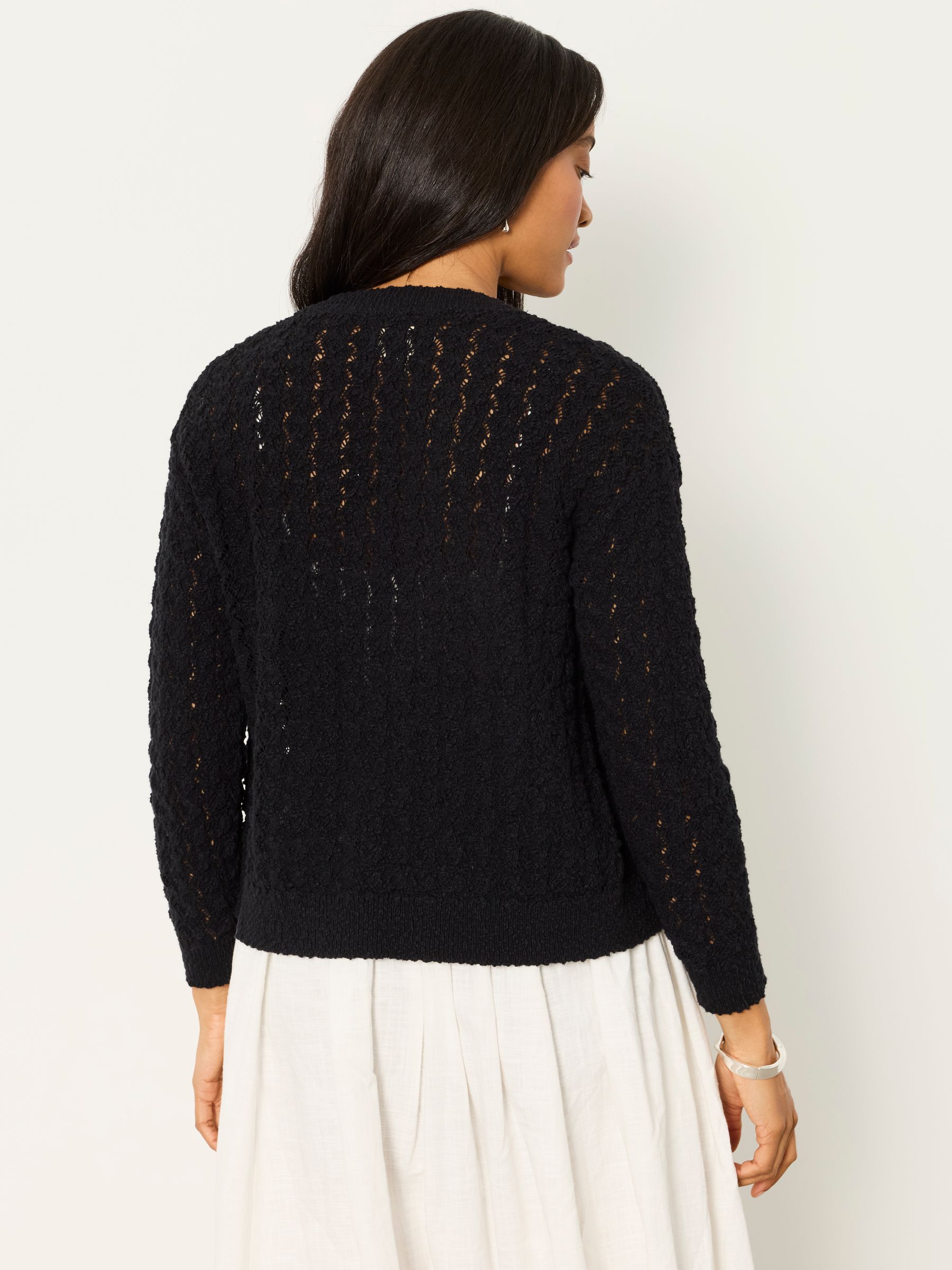Winnie Black Knitted Cardigan | FatFace USA