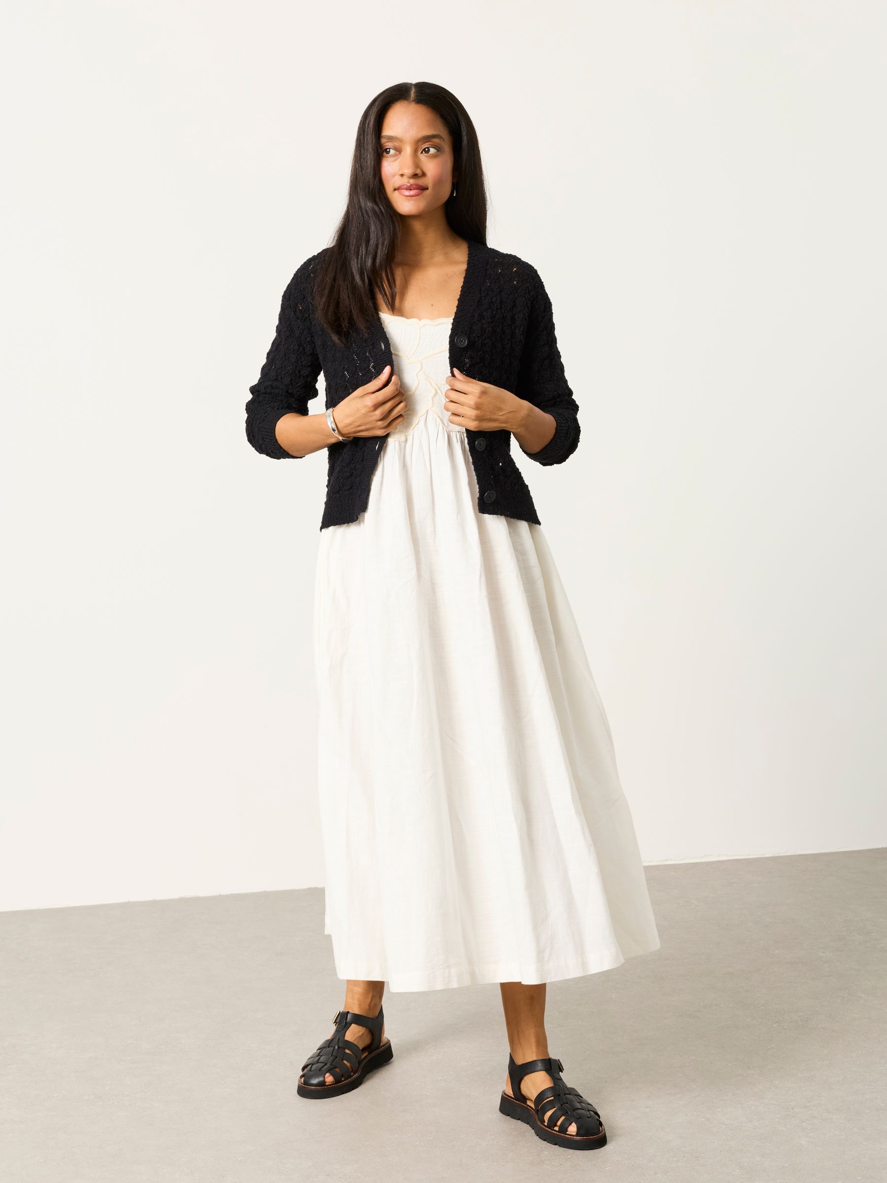 Winnie Black Knitted Cardigan | FatFace USA