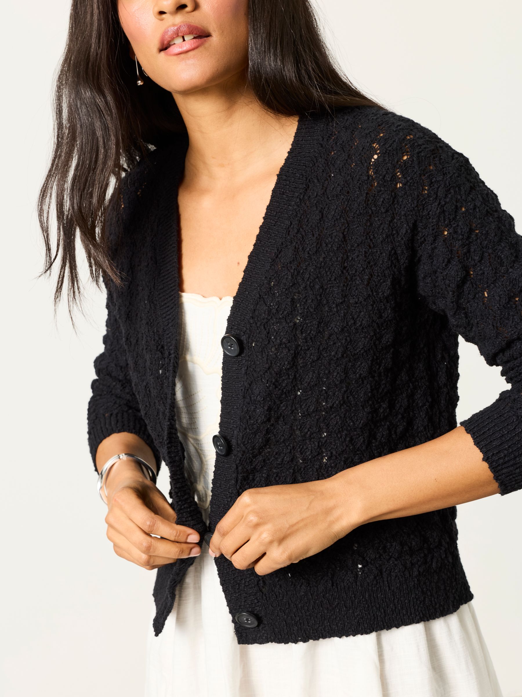Winnie Black Knitted Cardigan - Image 5 of 6