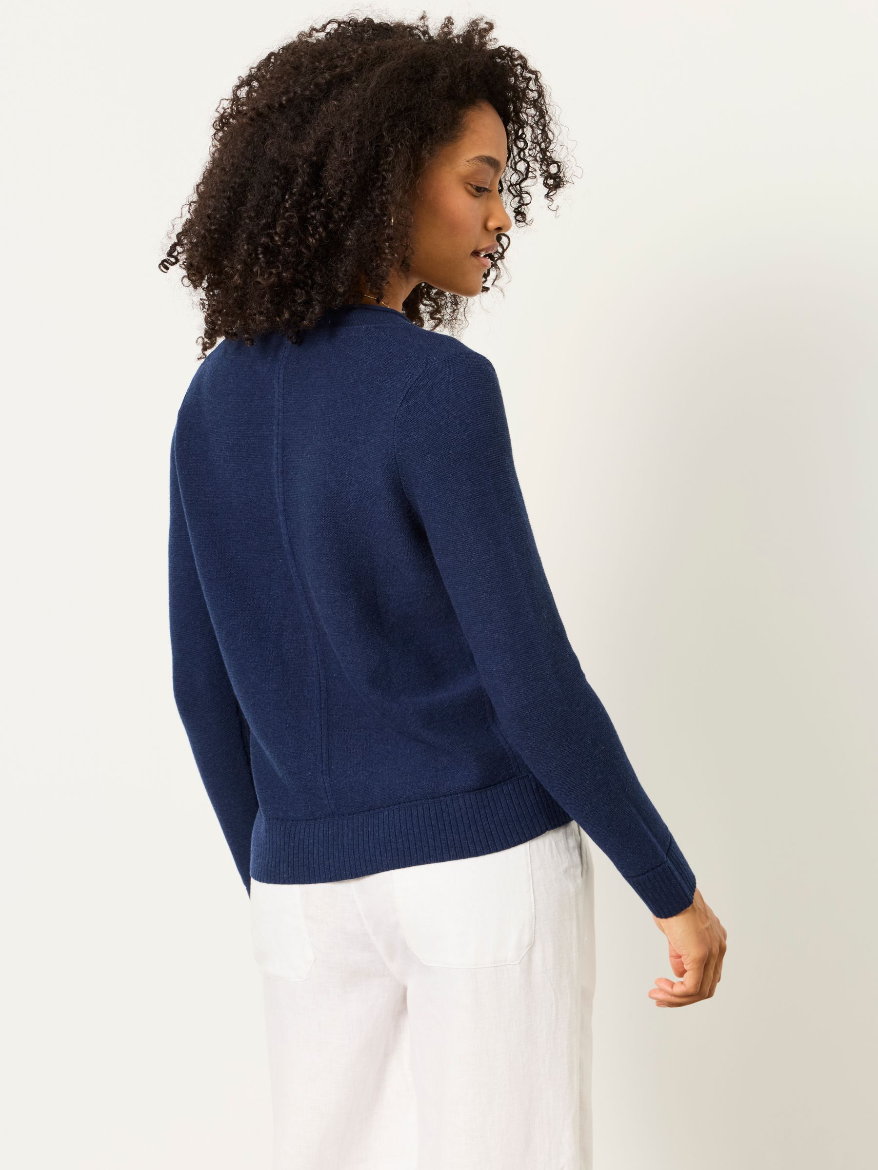 Lucee Navy Knitted Cardigan - Image 2 of 5