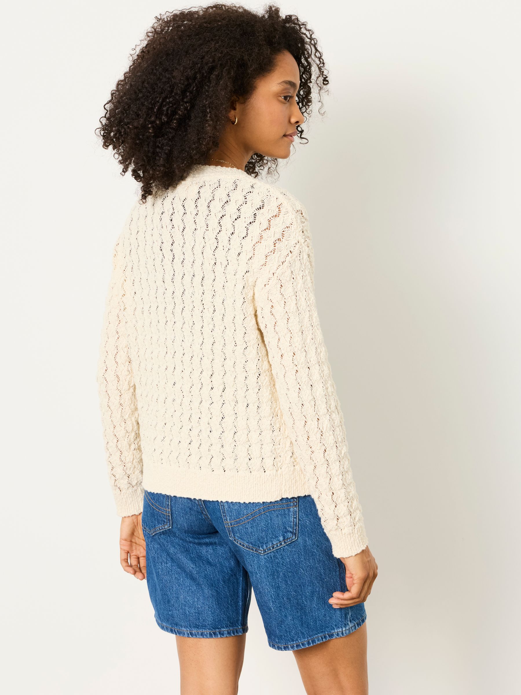 Winnie Natural Knitted Cardigan - Image 2 of 6