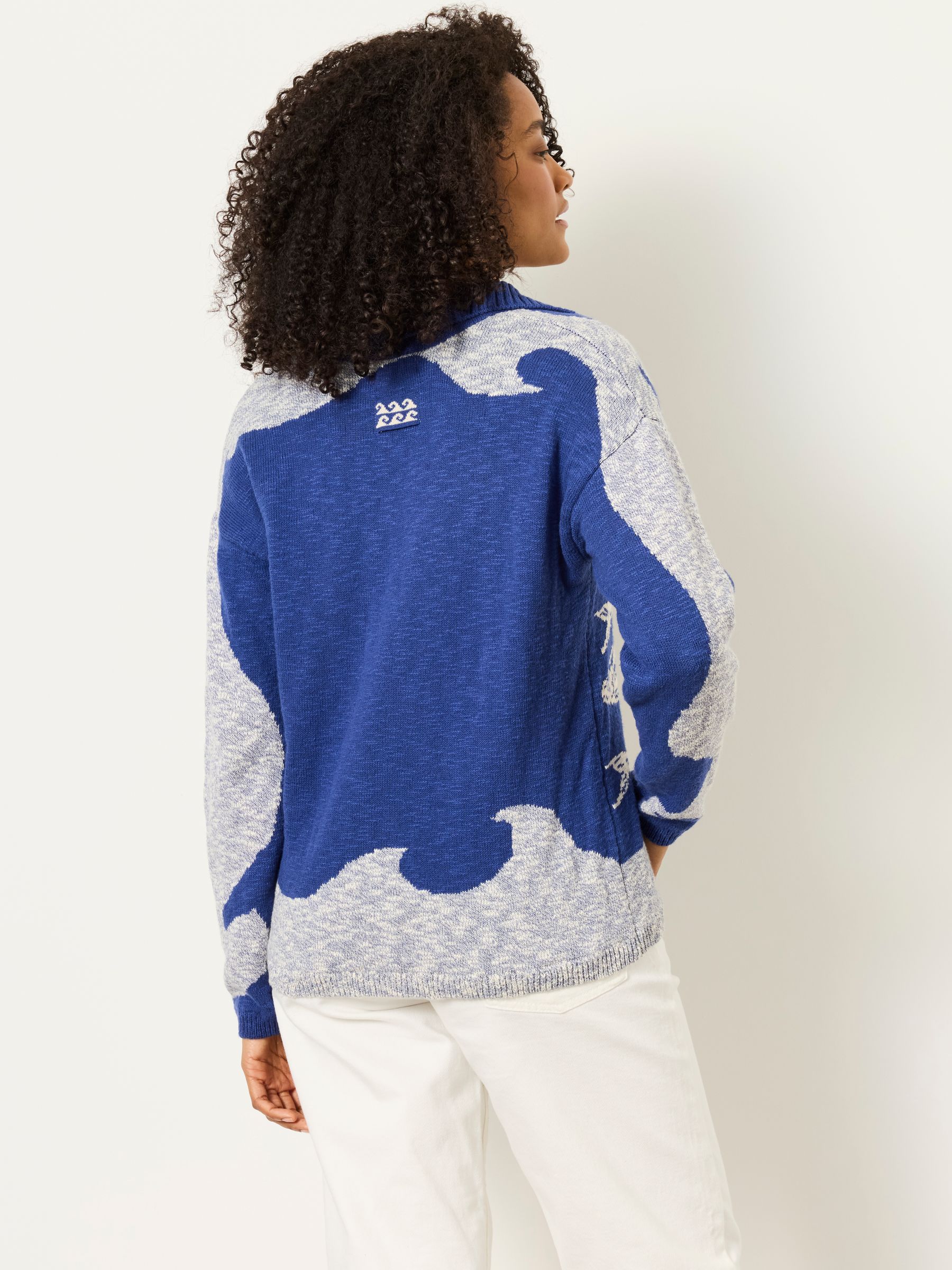 Cobalt Blue Sea Knitted Jumper - Image 3 of 6
