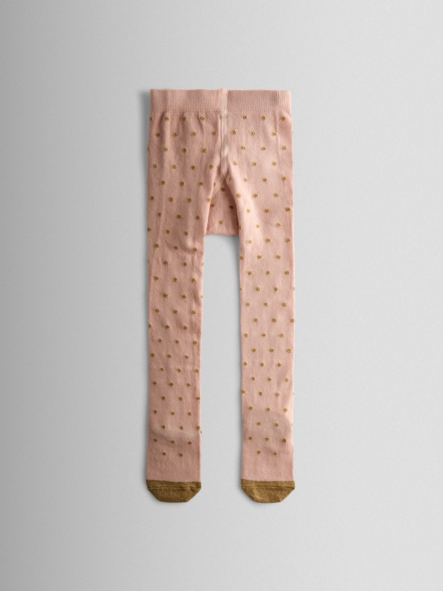 Pink 2-Pack Glitter Cotton Rich Tights - Image 3 of 7