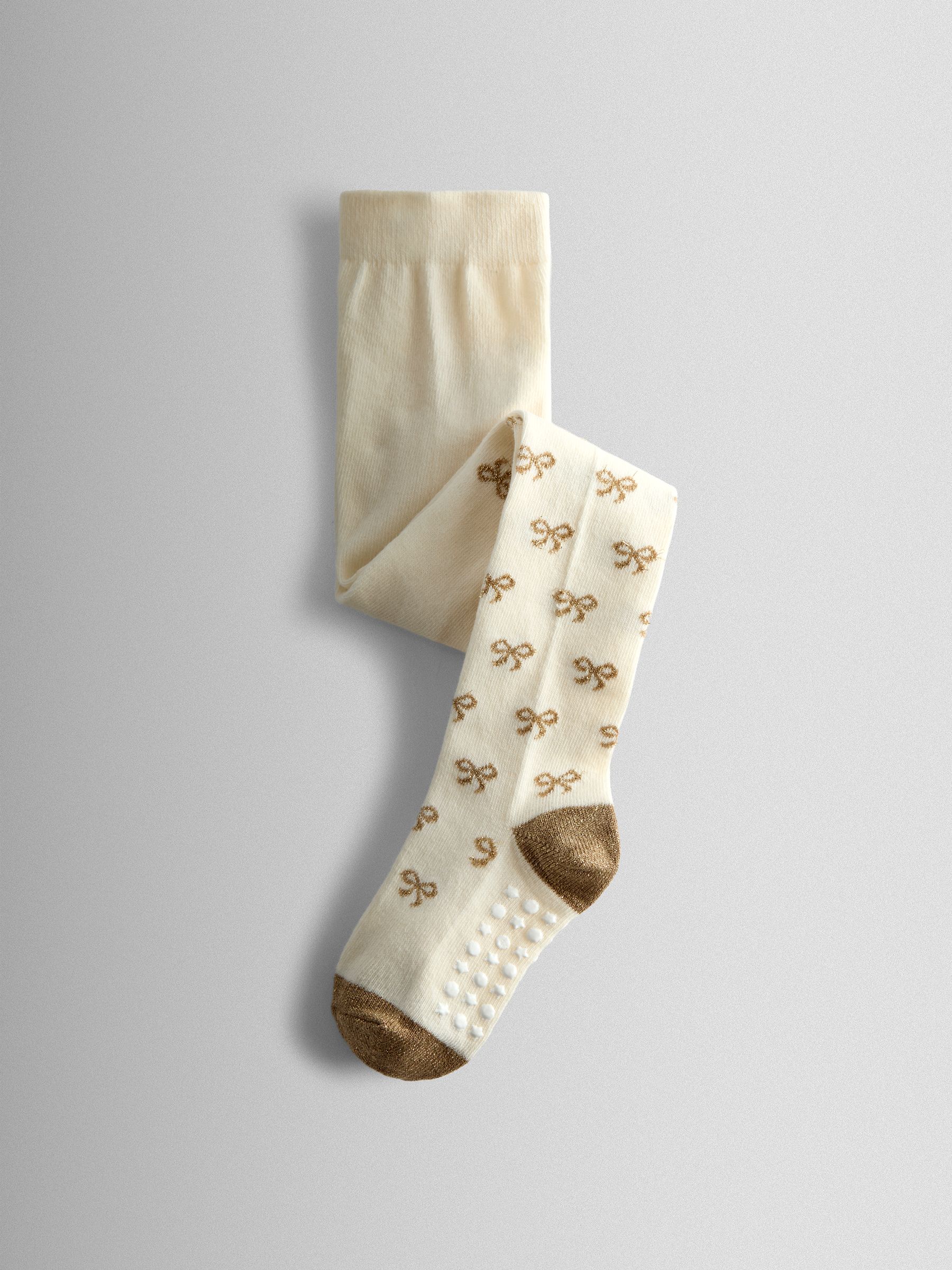 Pink 2-Pack Glitter Cotton Rich Tights - Image 5 of 7