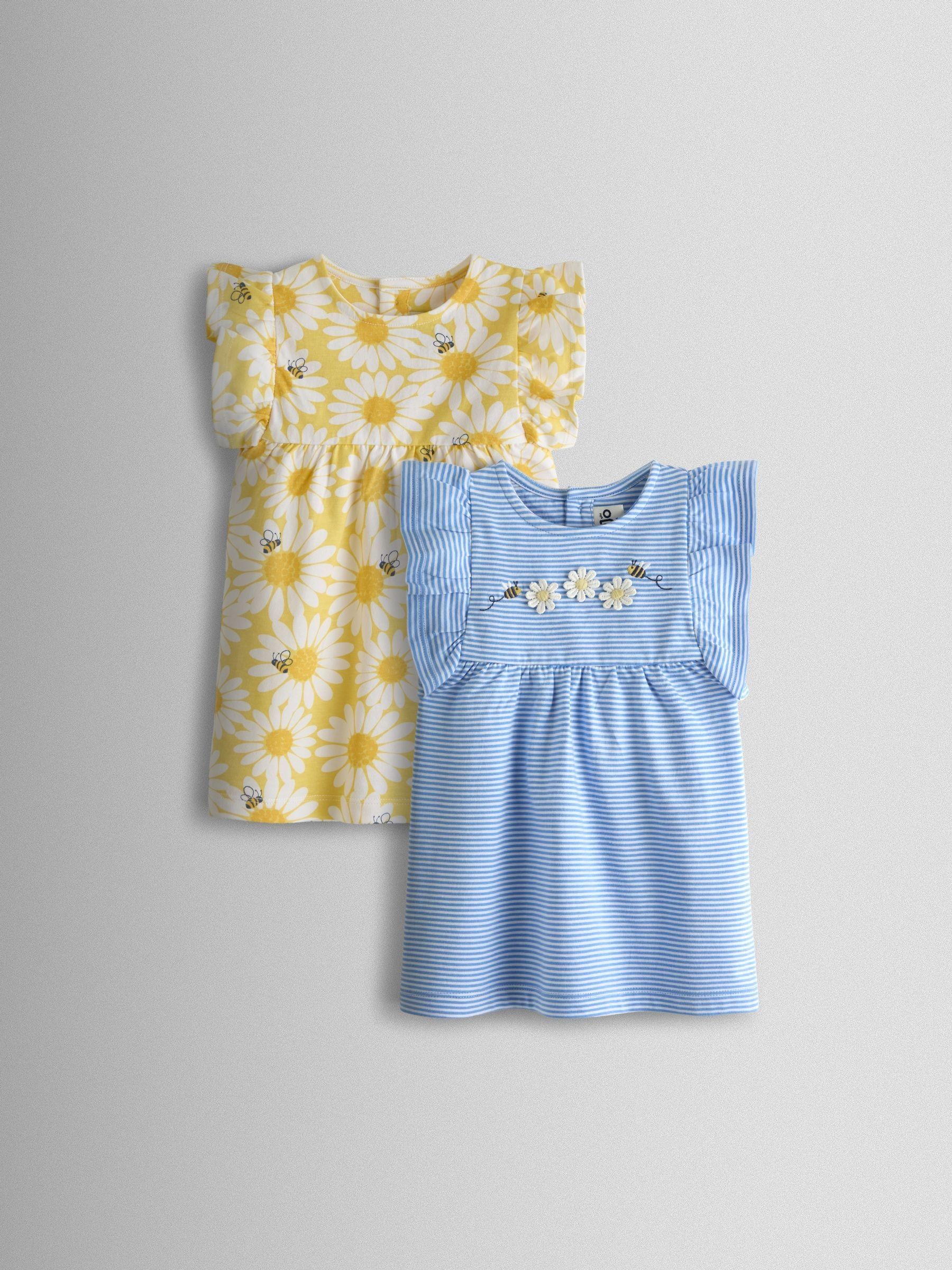 Yellow Daisy 2-Pack Frill Sleeve T-shirt - Image 1 of 7