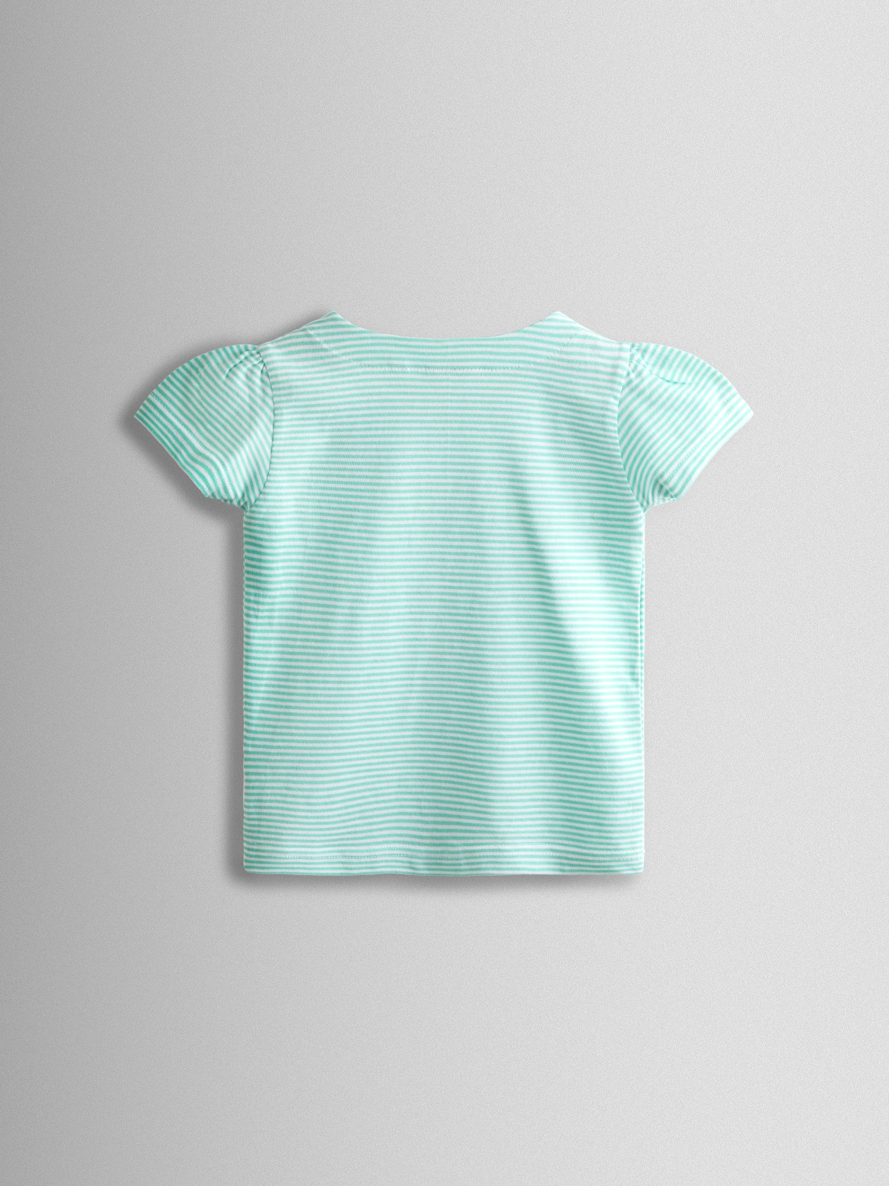 Green Appliqué Button Shoulder T-Shirt - Image 2 of 4