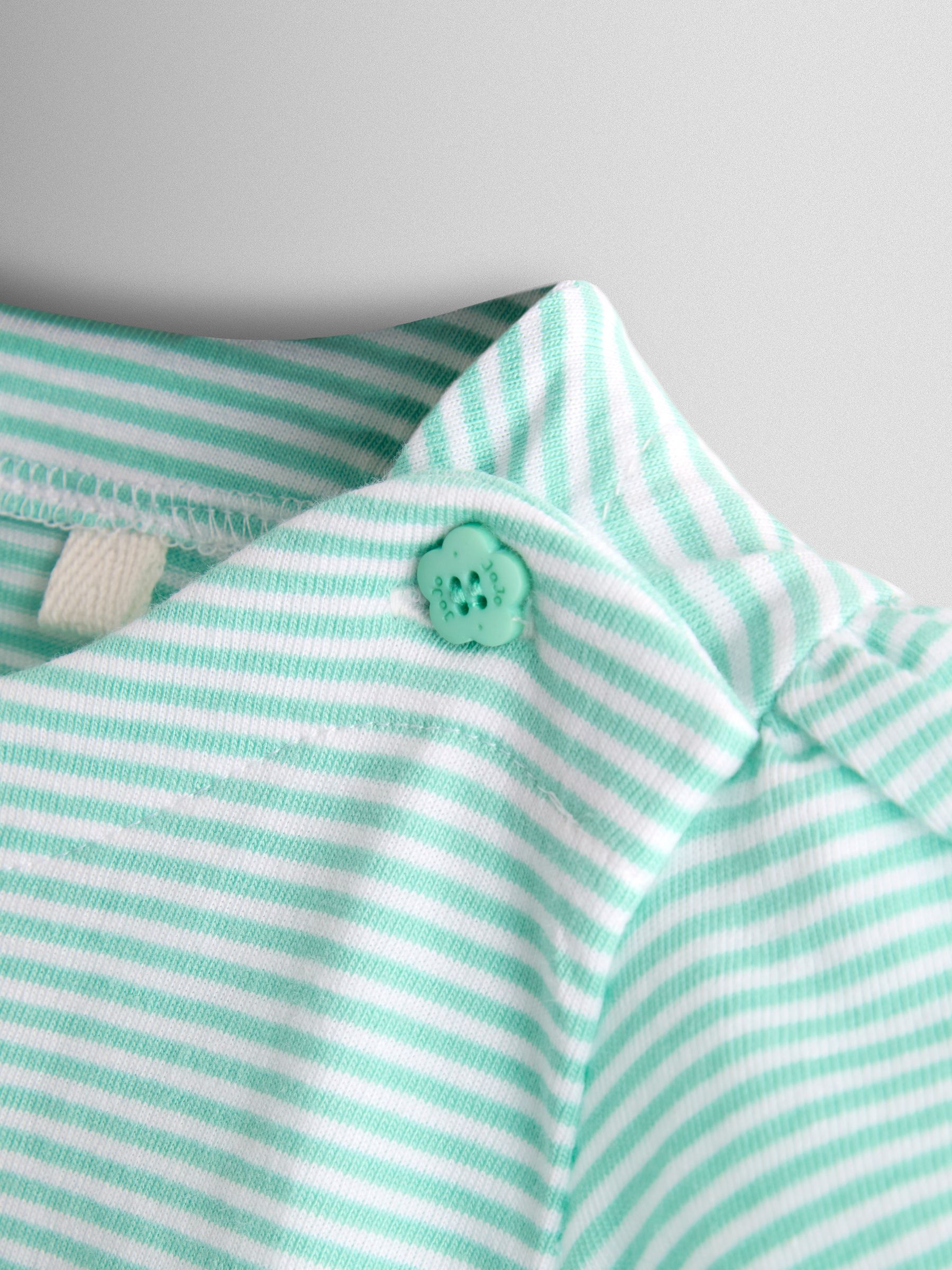 Green Appliqué Button Shoulder T-Shirt - Image 3 of 4