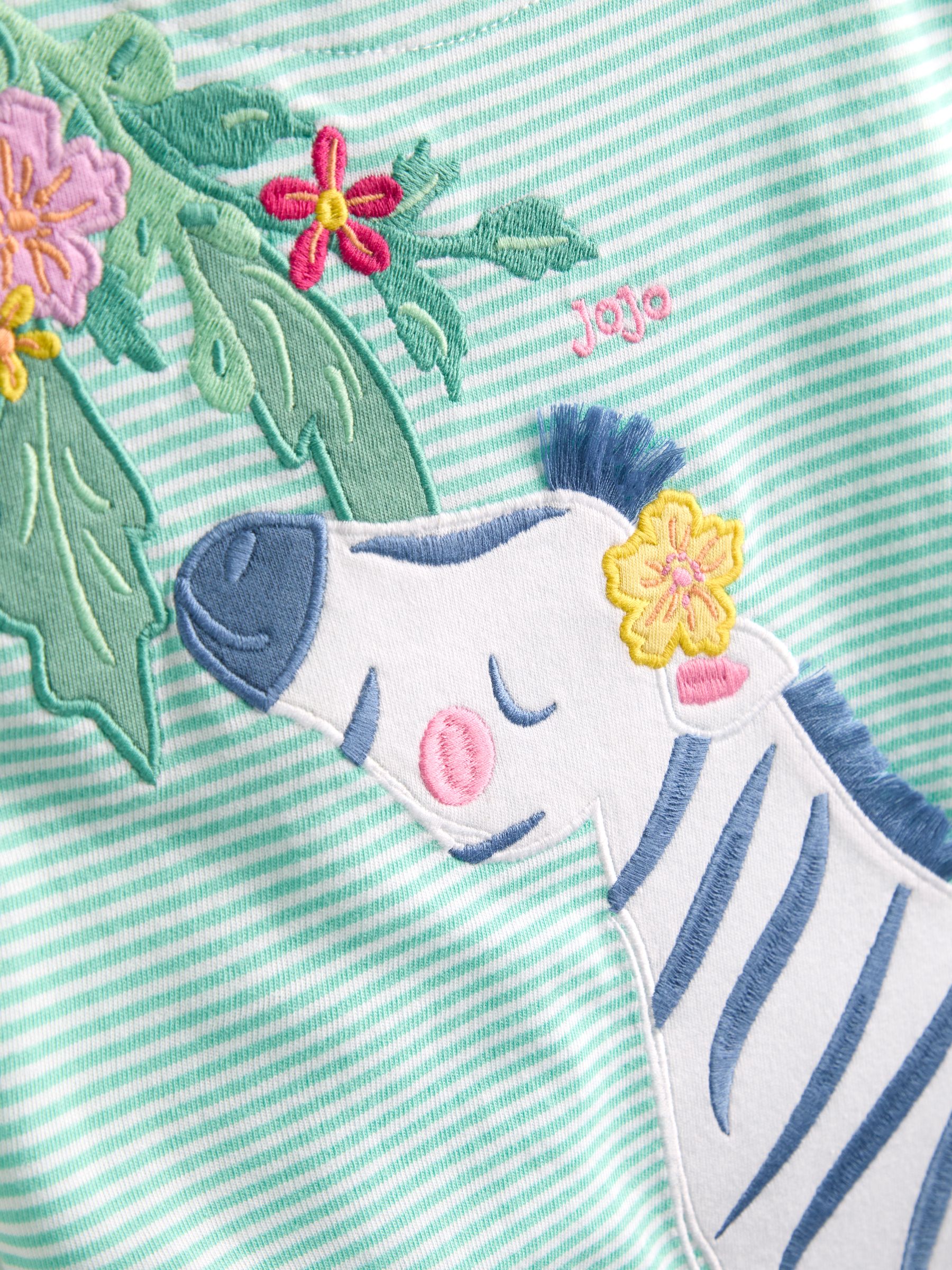 Green Appliqué Button Shoulder T-Shirt - Image 4 of 4