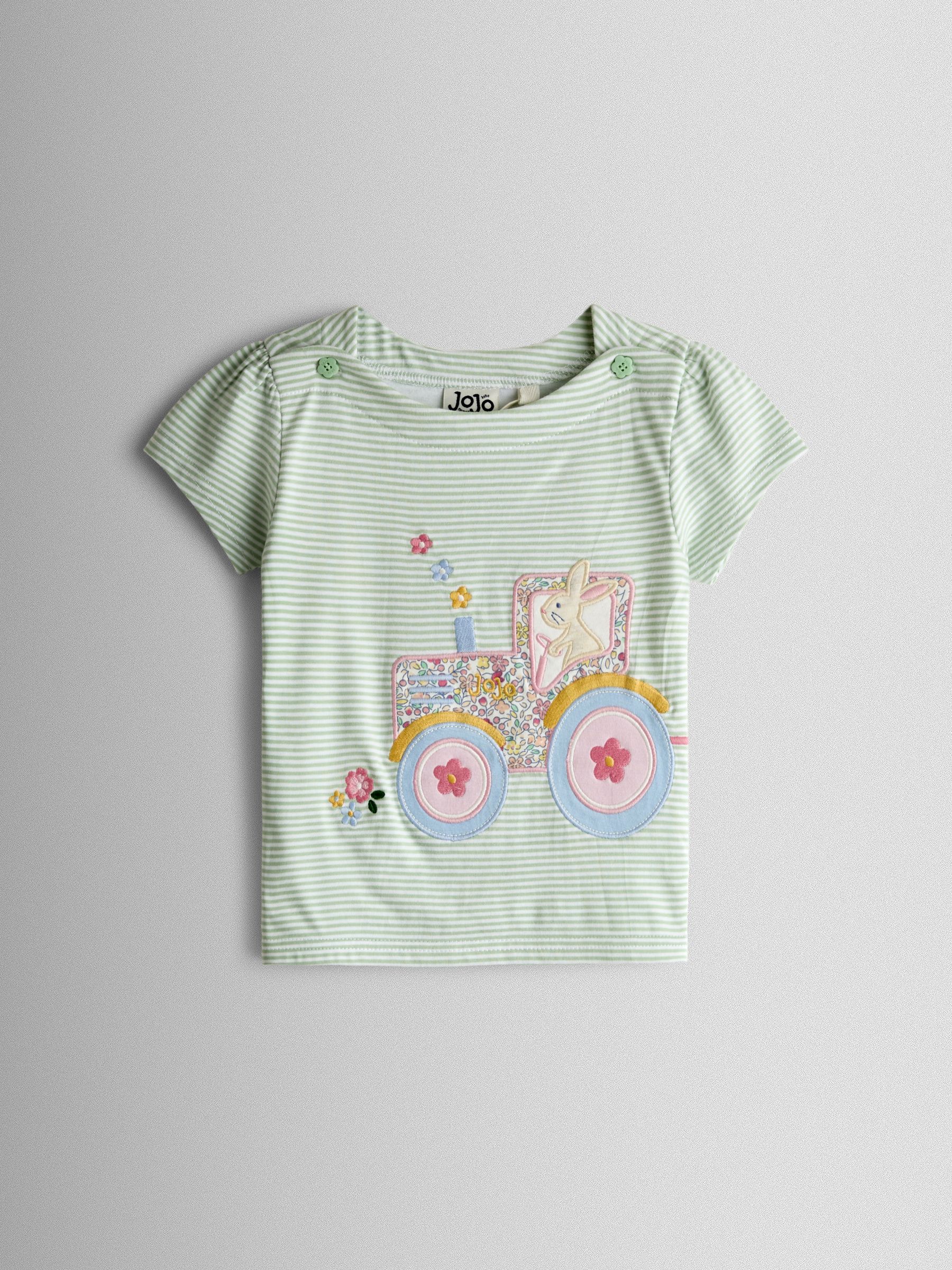 Blue Appliqué Button Shoulder T-Shirt - Image 1 of 3