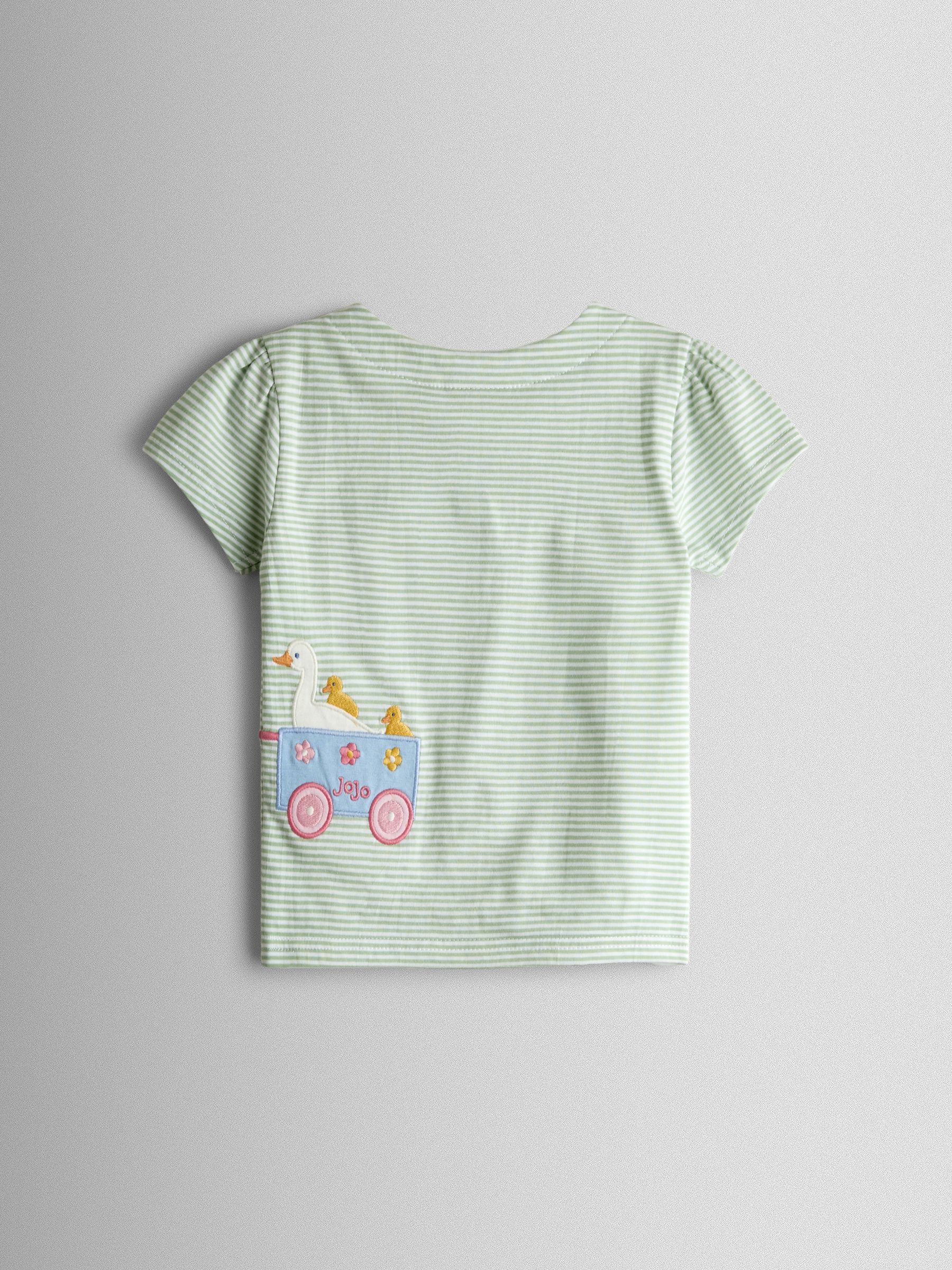 Blue Appliqué Button Shoulder T-Shirt - Image 2 of 3