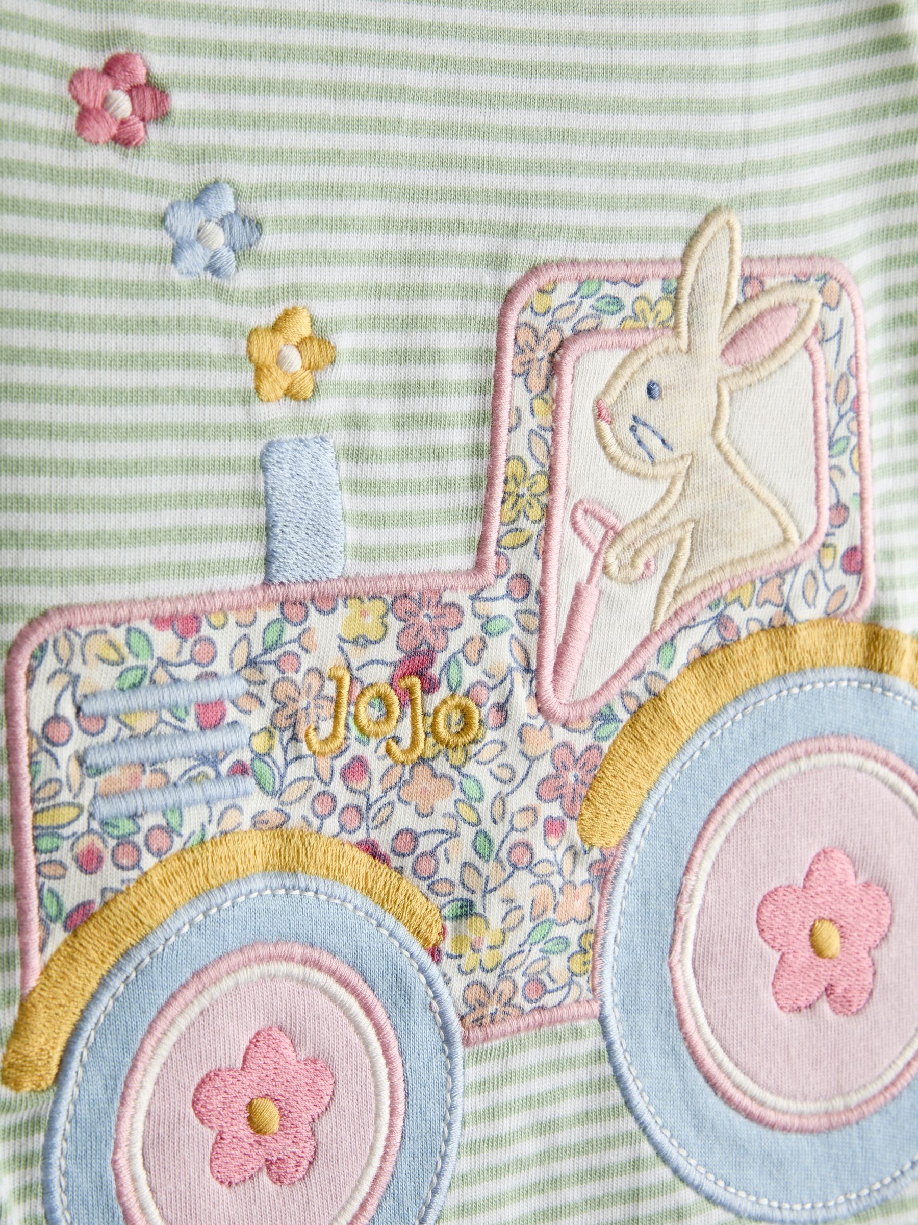 Blue Appliqué Button Shoulder T-Shirt - Image 3 of 3