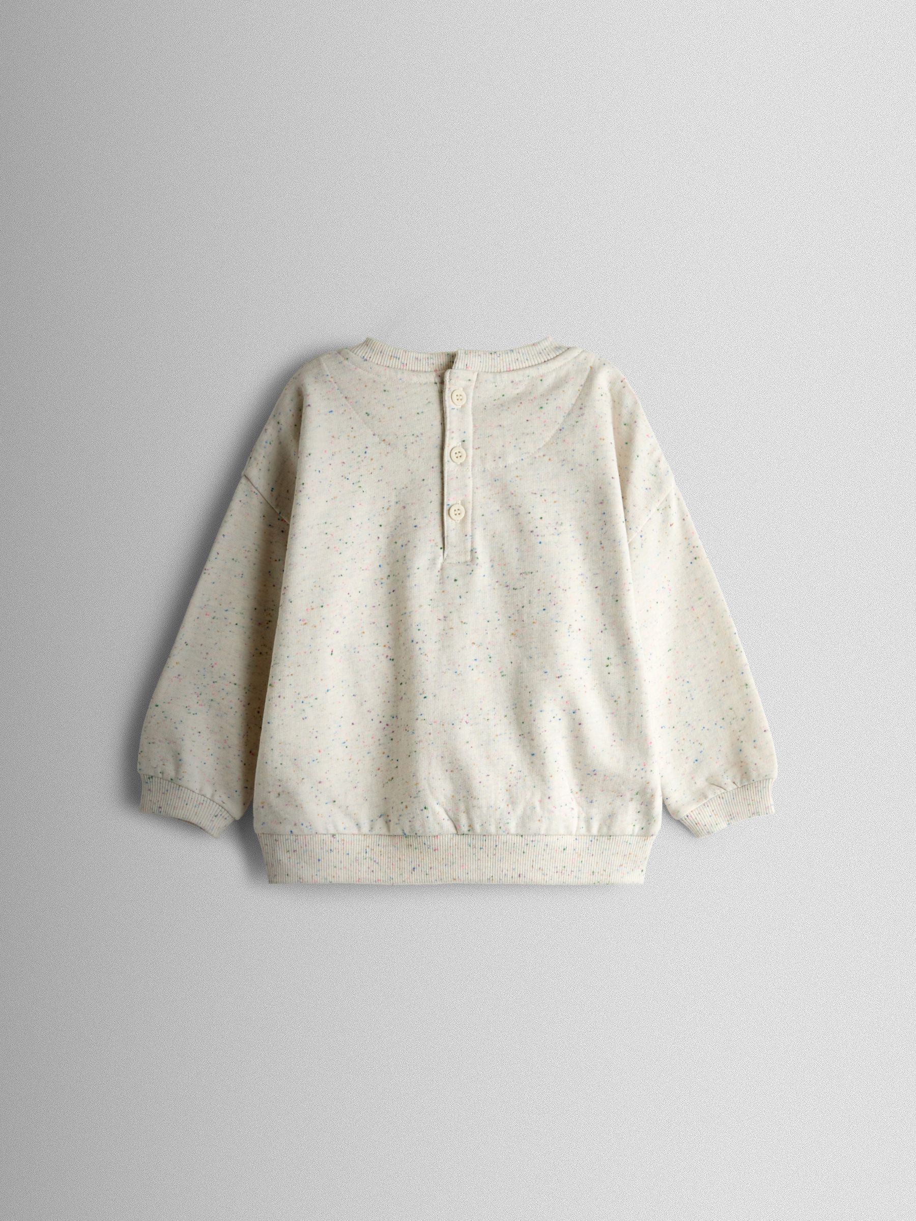 Grey Marl Unicorn Applique Sweatshirt - Image 2 of 3