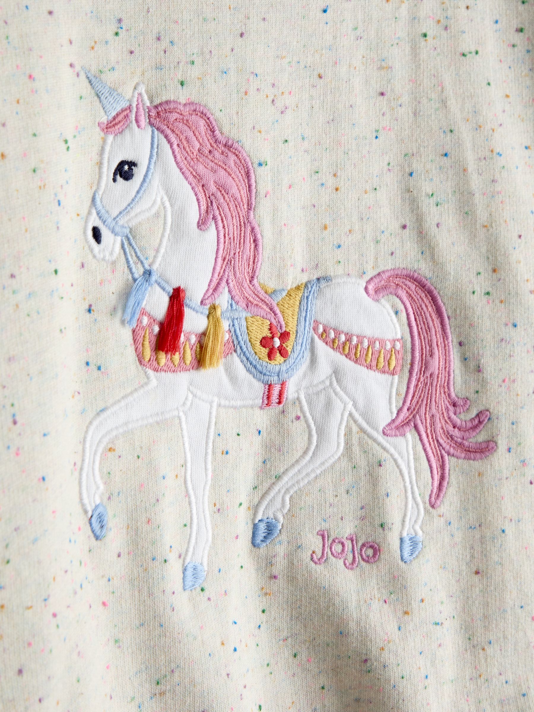 Grey Marl Unicorn Applique Sweatshirt - Image 3 of 3