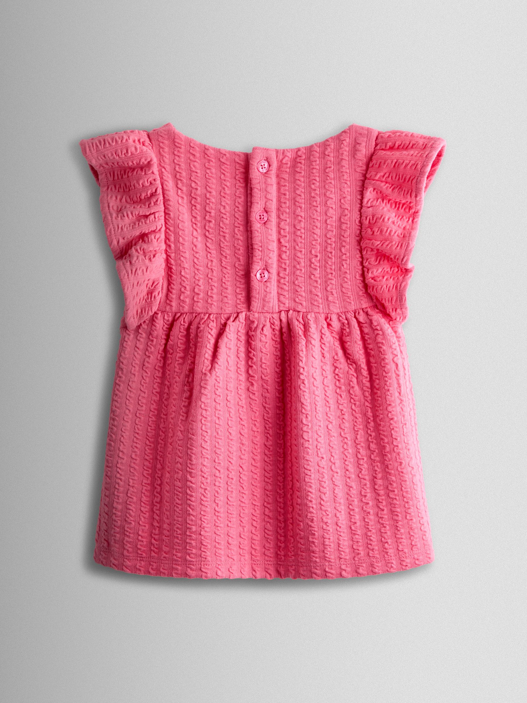 Pink Unicorn Embroidered Peplum T-Shirt - Image 2 of 3