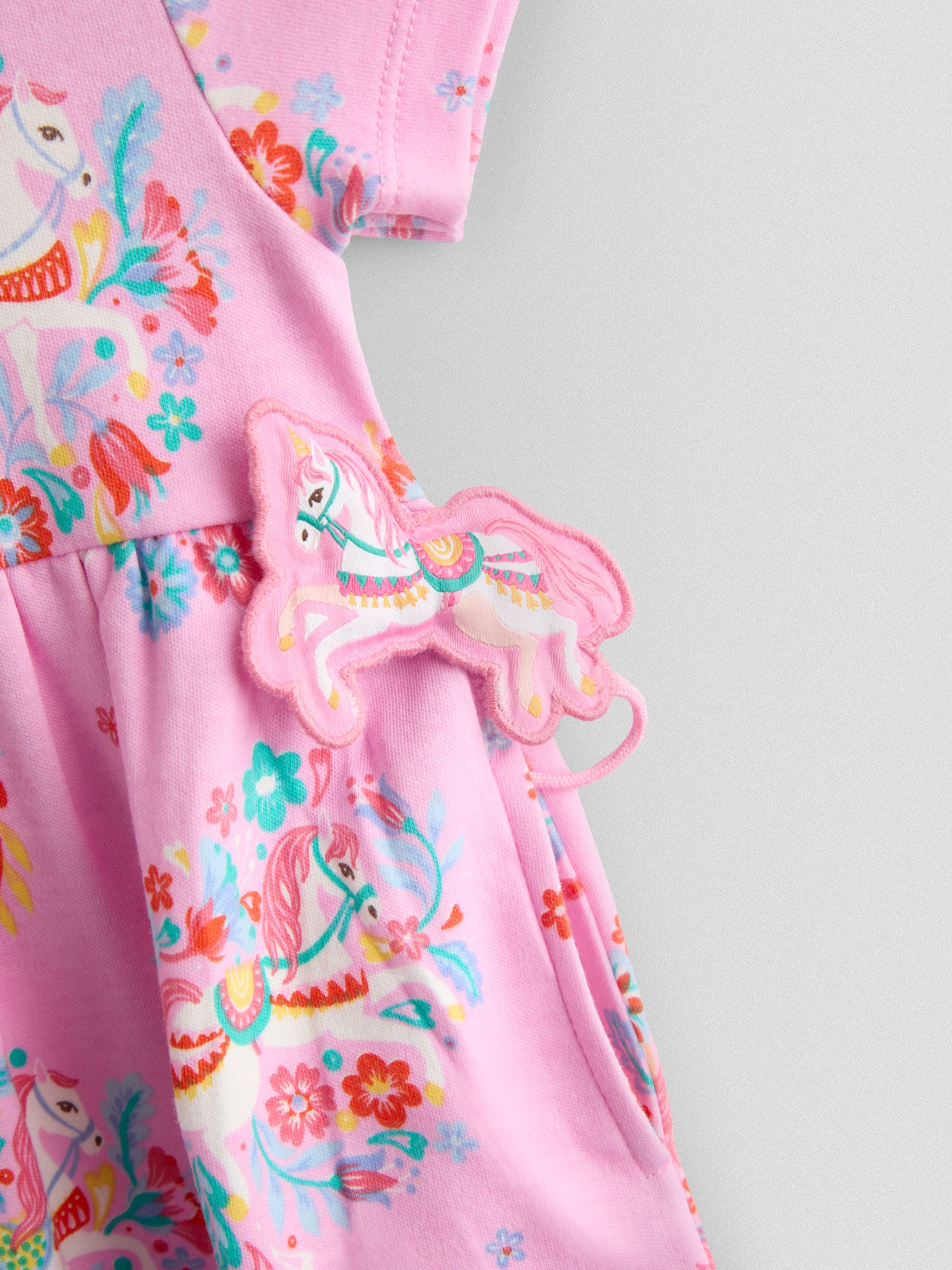 Pink Button Down Pet In Pocket Dress - Image 3 of 3