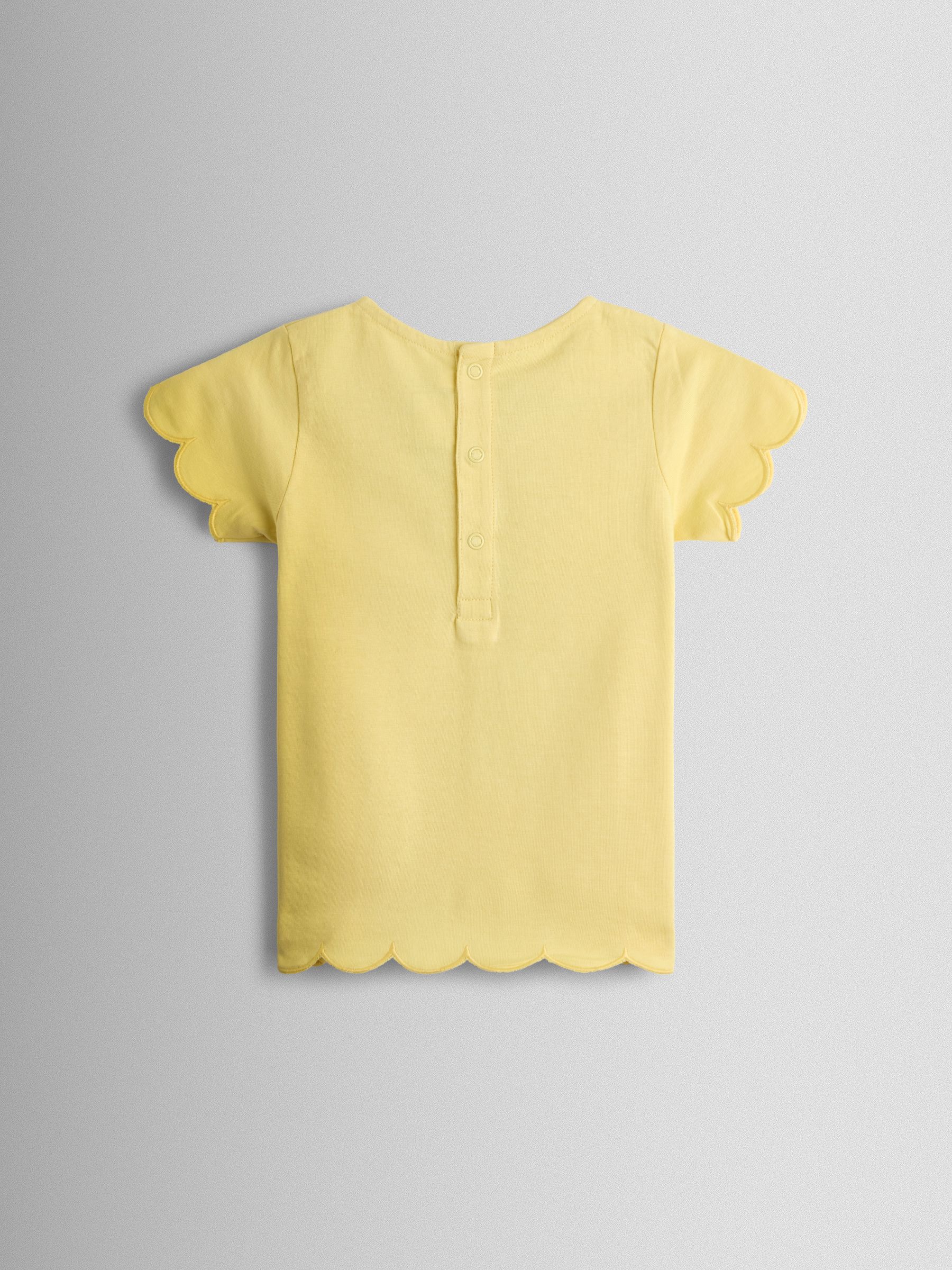 Yellow Mouse Garden Appliqué Scalloped T-shirt - Image 2 of 3