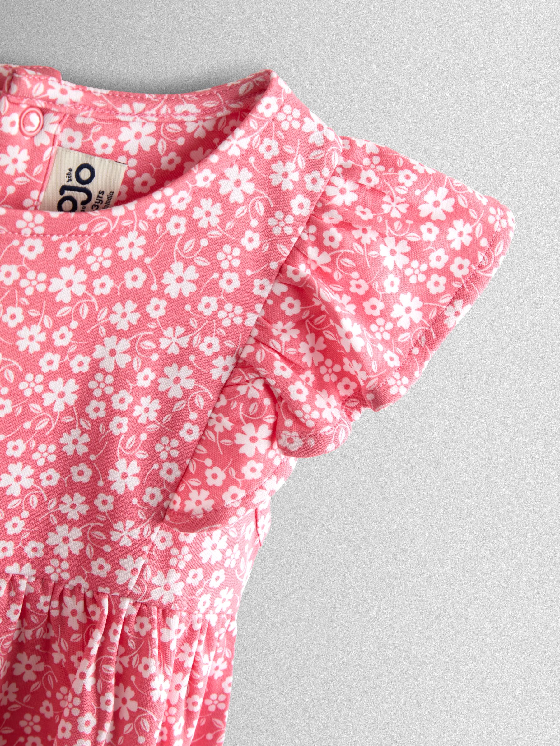 Orange Ruffle Sleeve Dress - Image 3 of 4