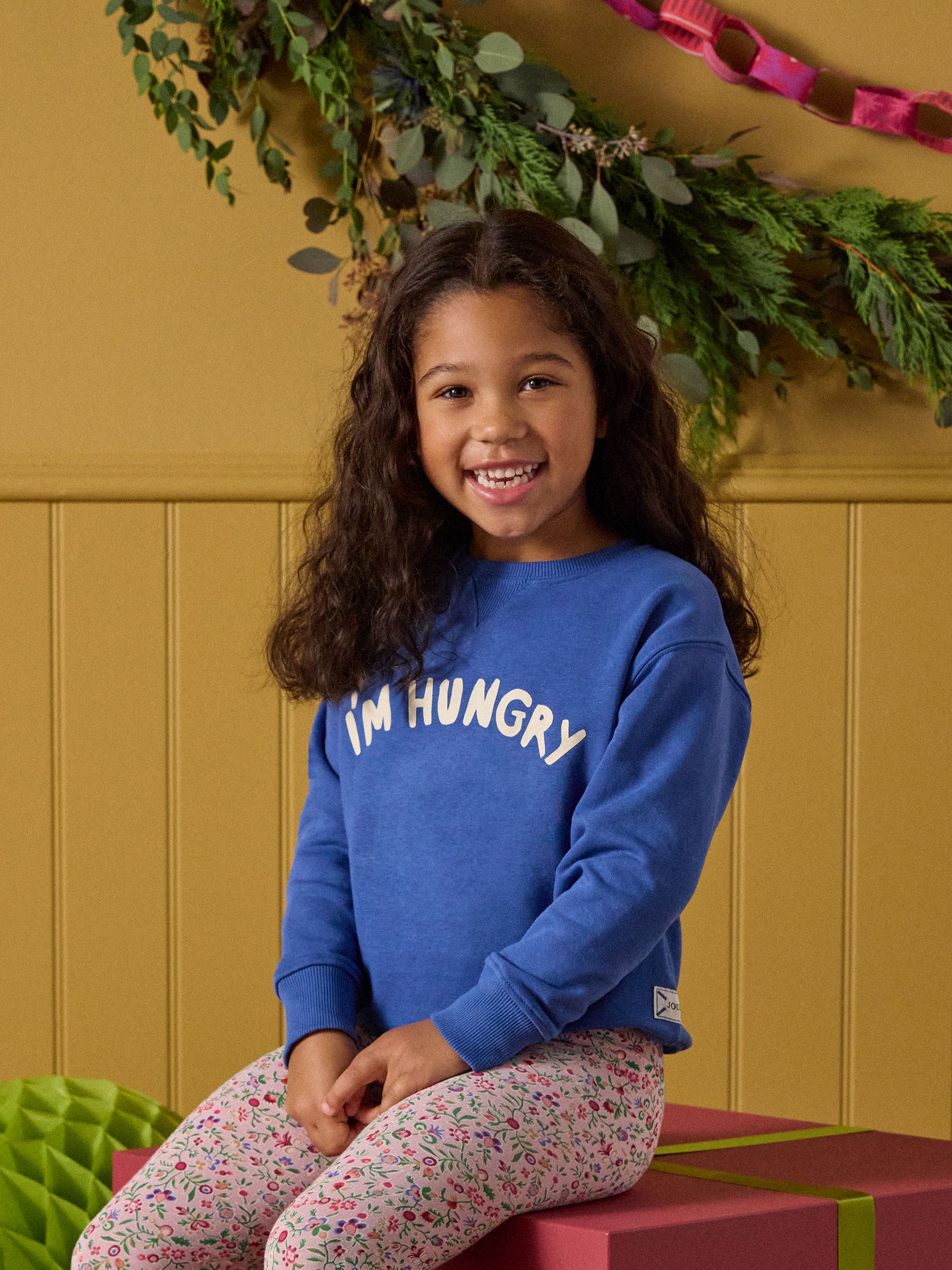 Kids' Sundaze Bright Blue Slogan Crew Neck Sweatshirt - Image 1 of 9
