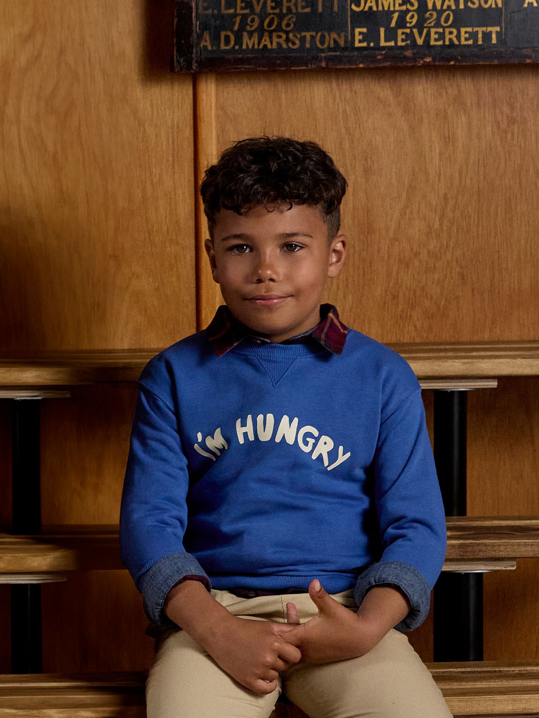 Kids' Sundaze Bright Blue Slogan Crew Neck Sweatshirt - Image 3 of 9