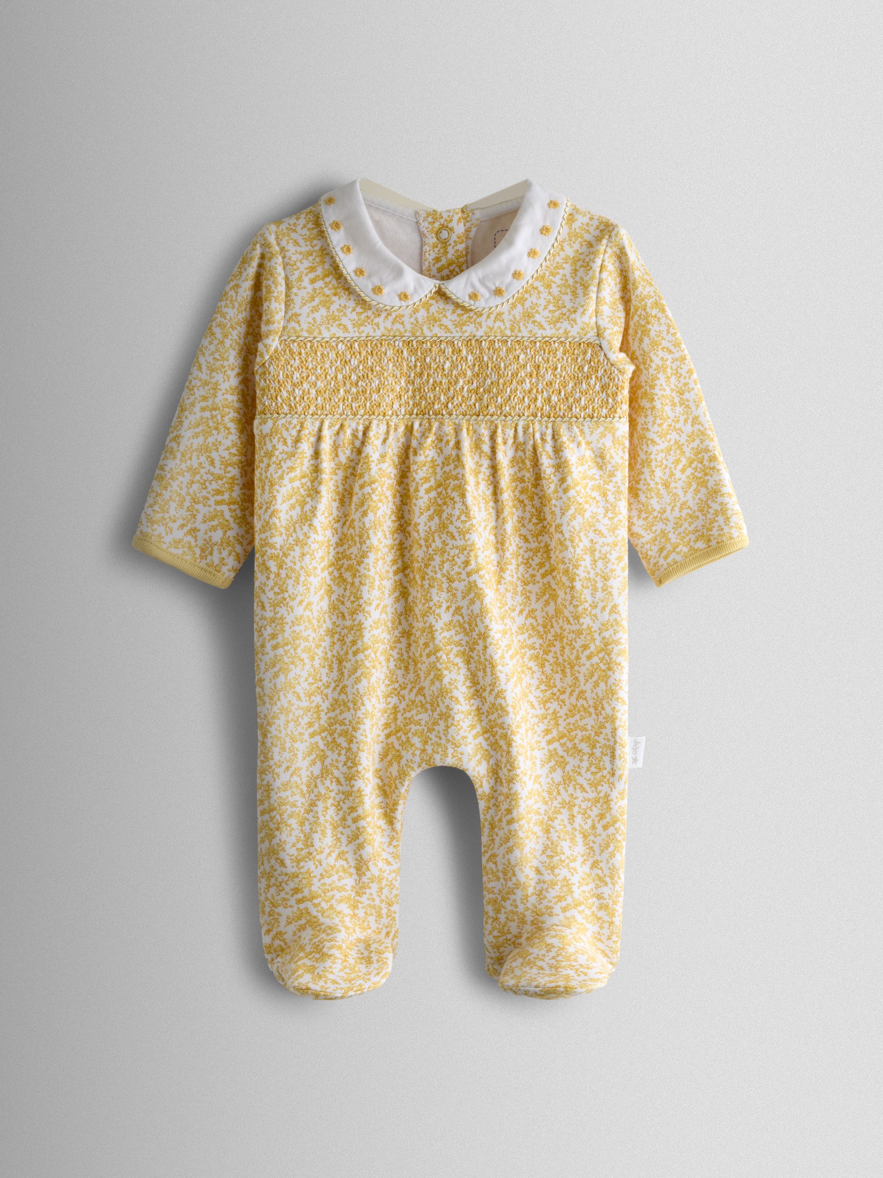 Yellow Pretty Appliqué Sleepsuit - Image 1 of 4
