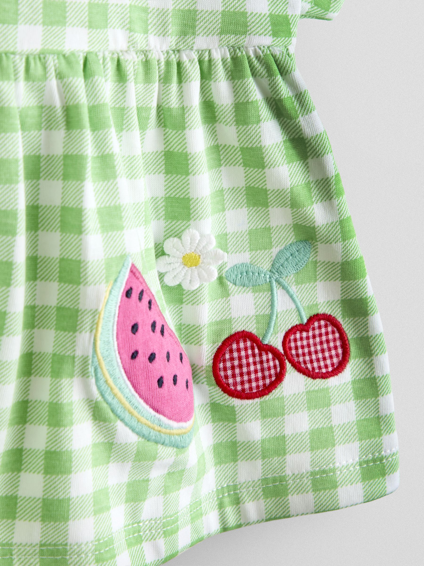 Green Fruit Appliqué Peplum T-Shirt - Image 3 of 3