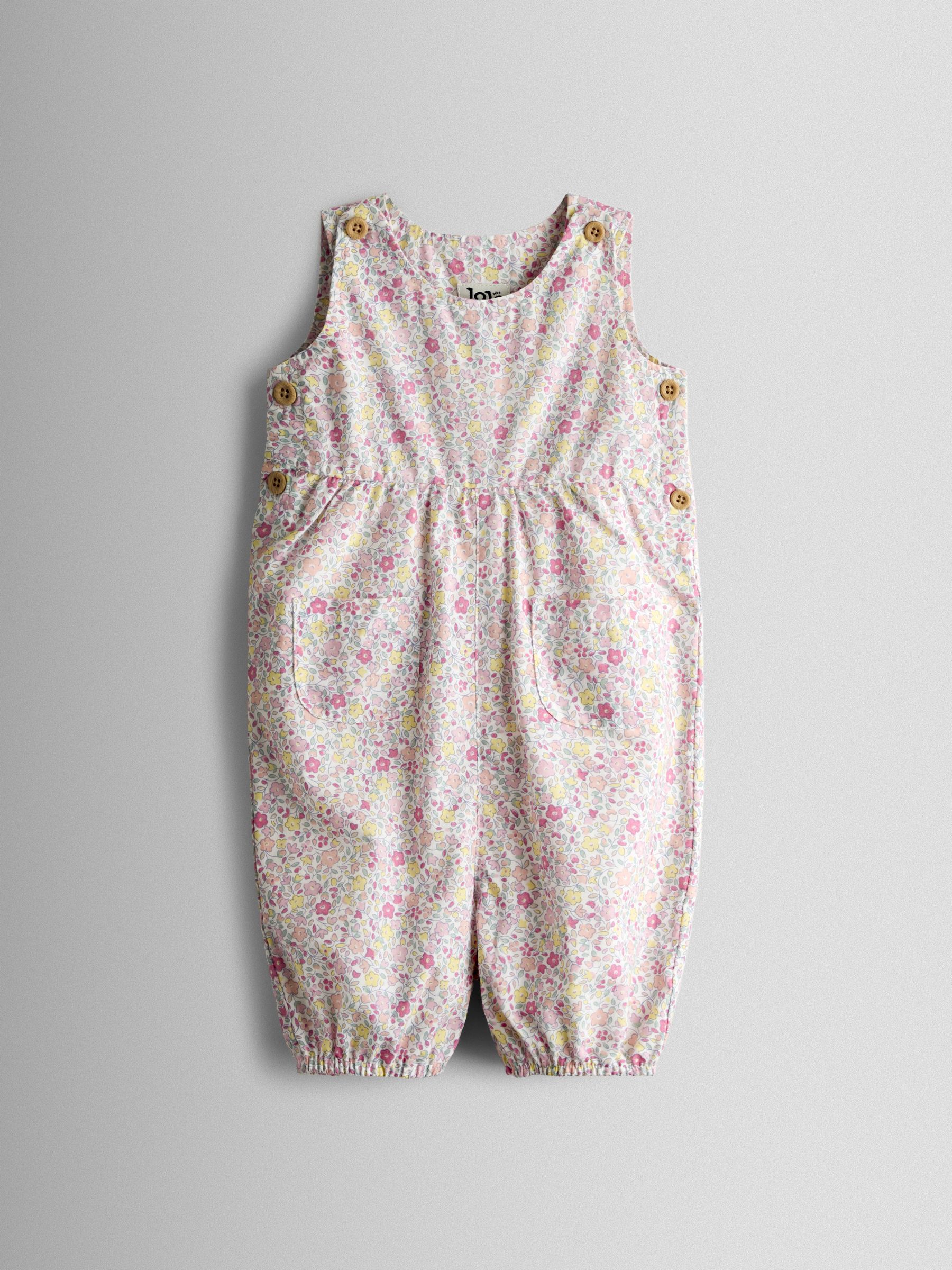 Floral Dungarees