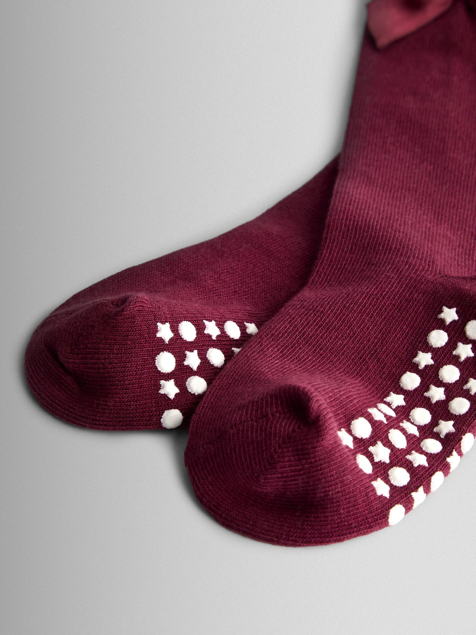 Berry Bow Long Socks - Image 3 of 4