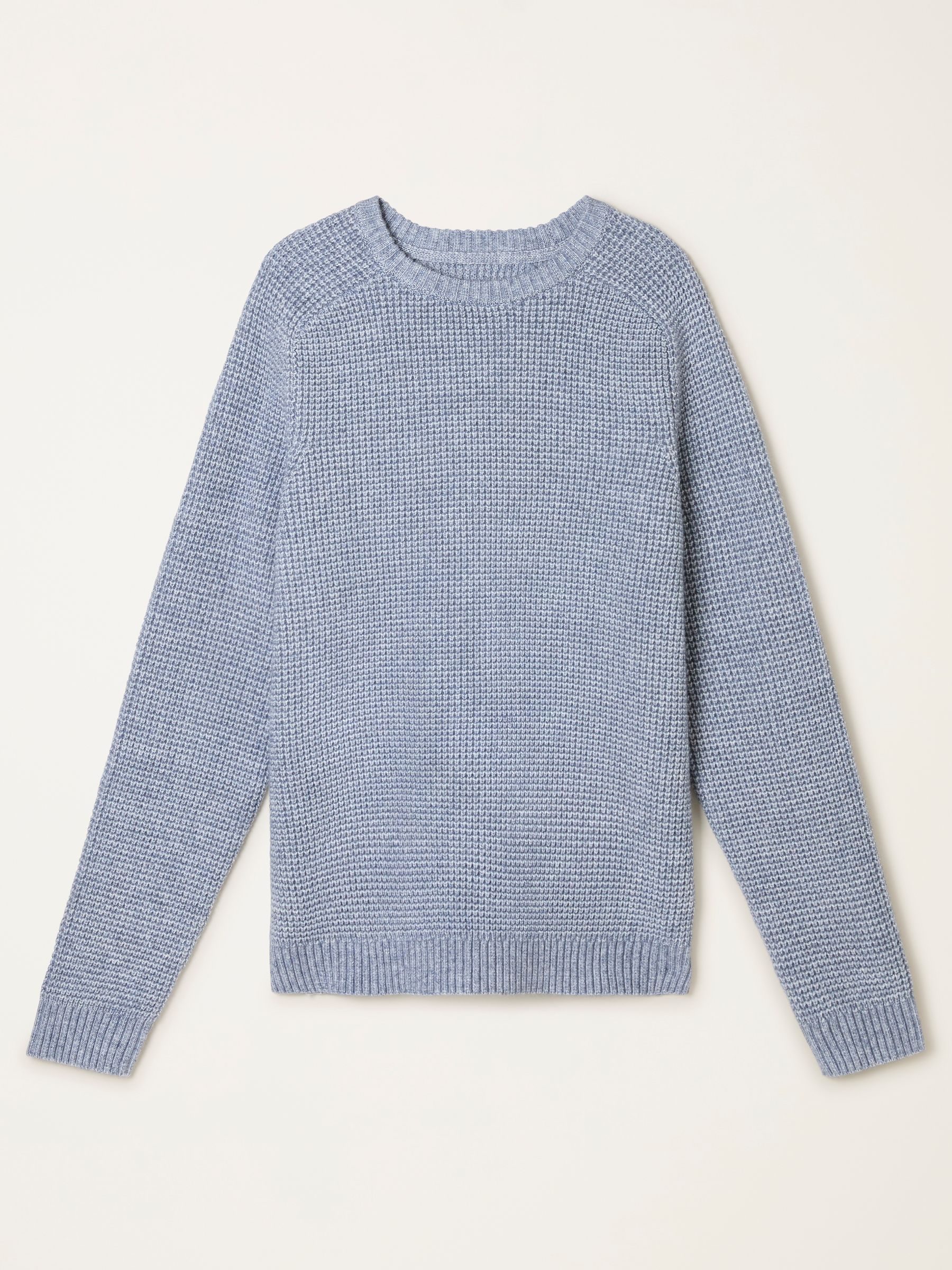 Bourton Light Blue Knitted Crew Neck Jumper - Image 6 of 6