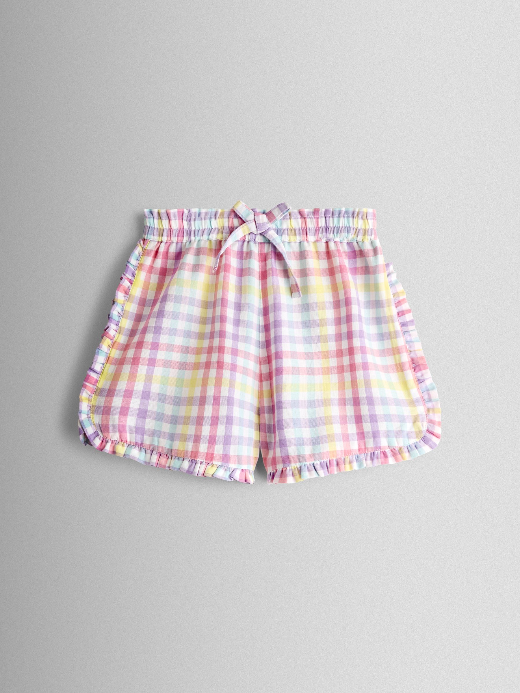 Pink Frill Detail Top & Shorts Set - Image 4 of 6