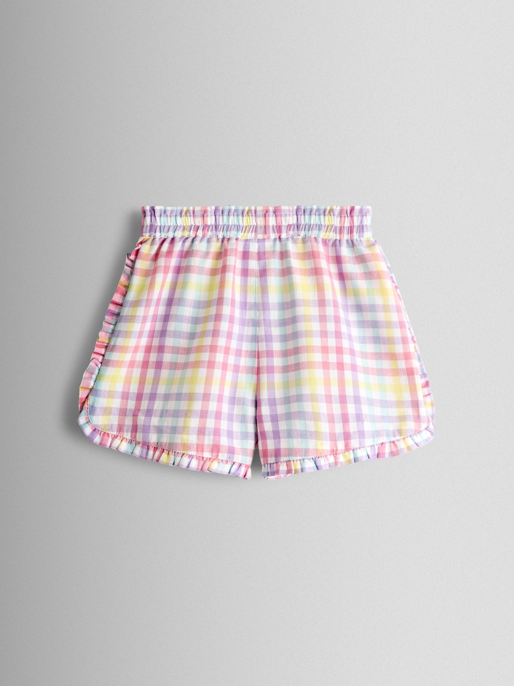 Pink Frill Detail Top & Shorts Set - Image 5 of 6