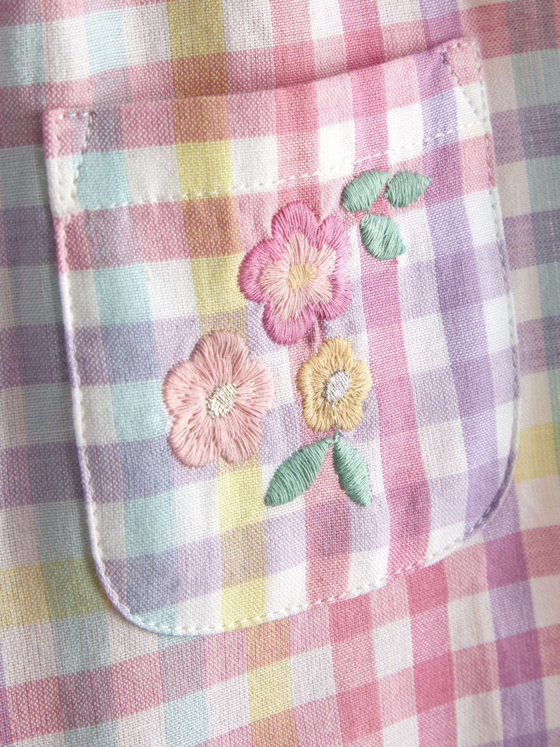 Pink Ruffle Shoulder Romper - Image 3 of 3