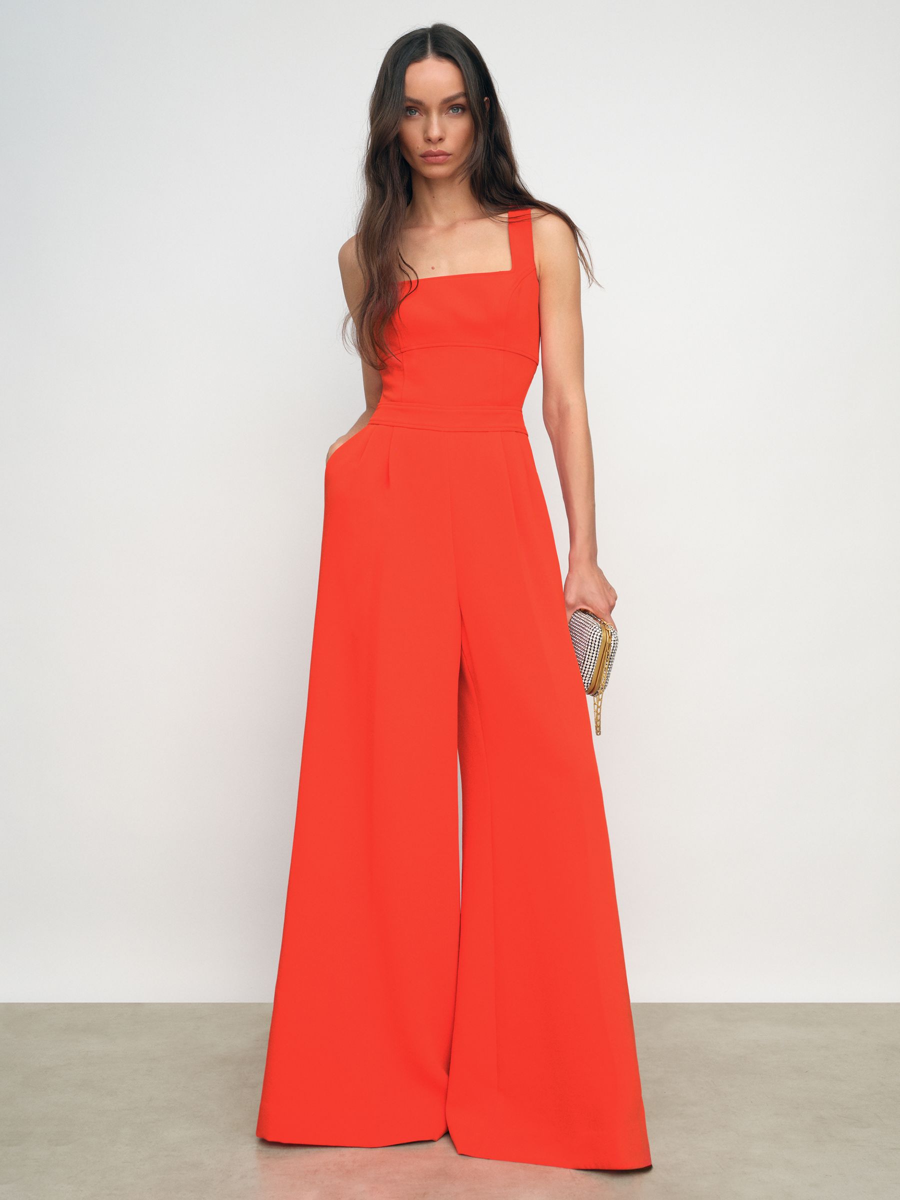 Wide-leg Cut-out Jumpsuit