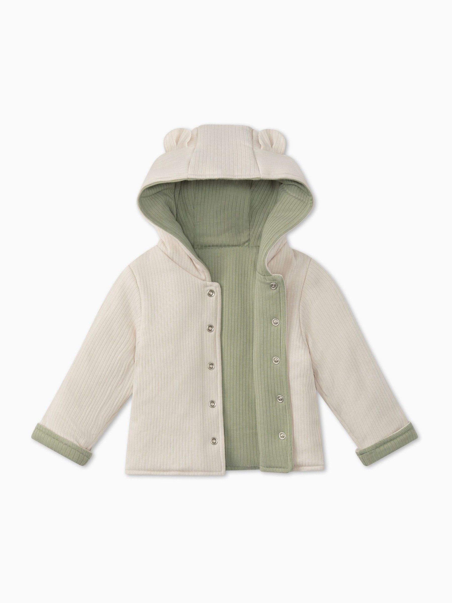 MORI Green Supersoft Reversible Cosy Zip-Up Jacket - Image 6 of 6