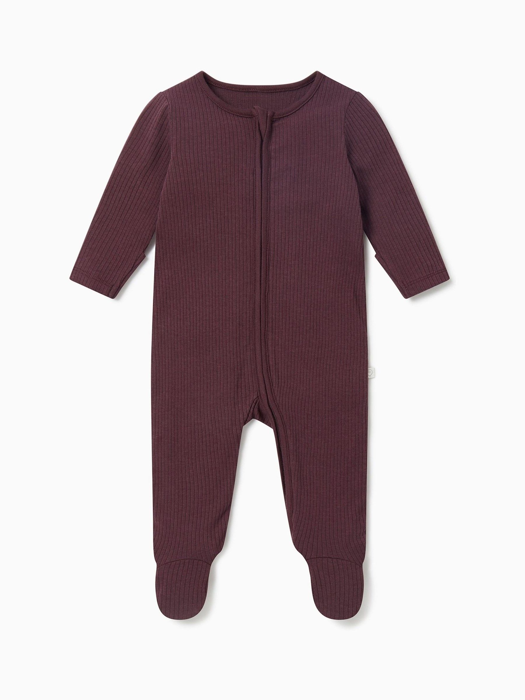 MORI Purple Stretch Supersoft 2 Way Zip Sleepsuit - Image 3 of 4