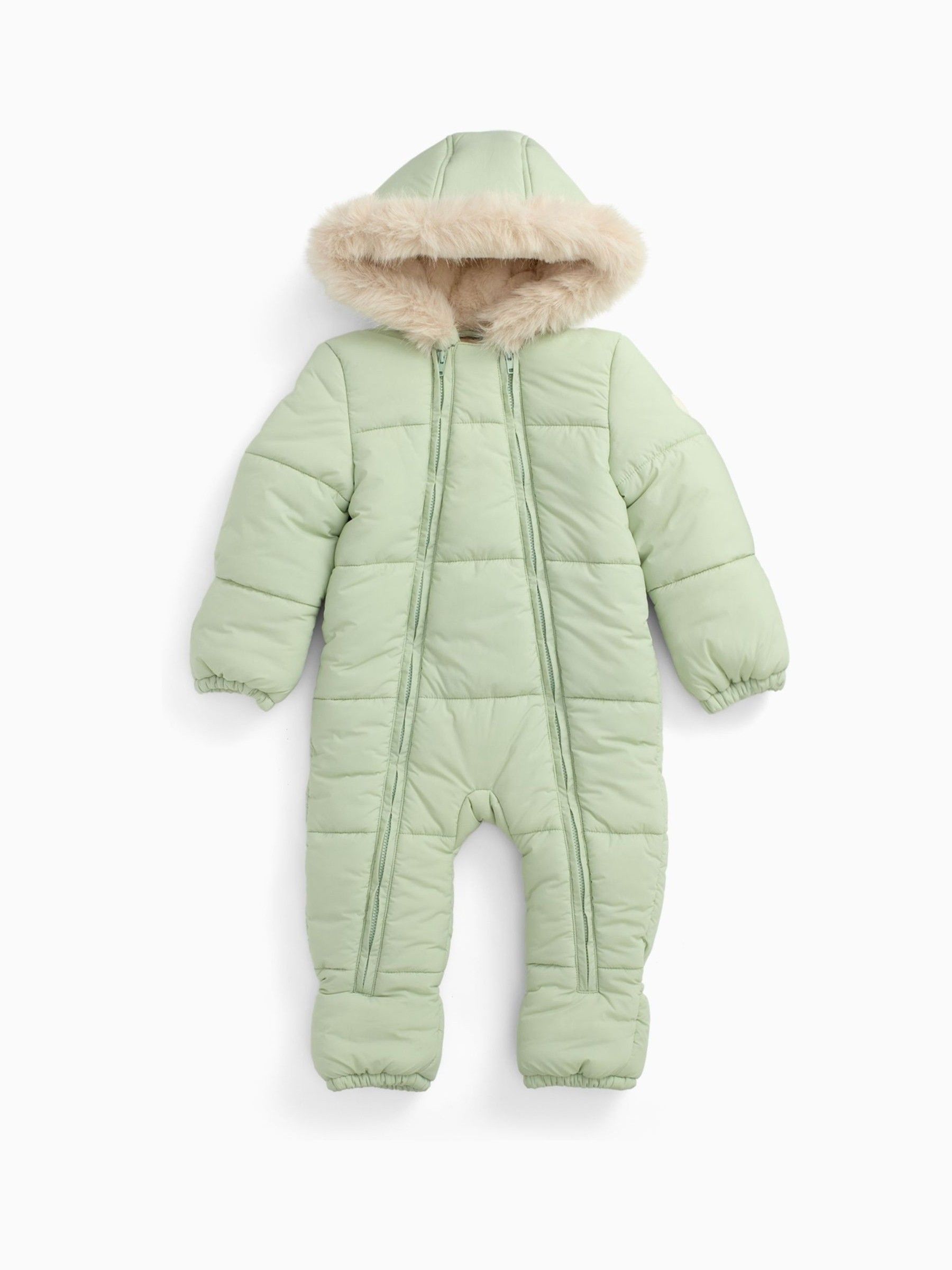 MORI Green Cosy Zip-Up Lined Snowsuit - Image 5 of 7